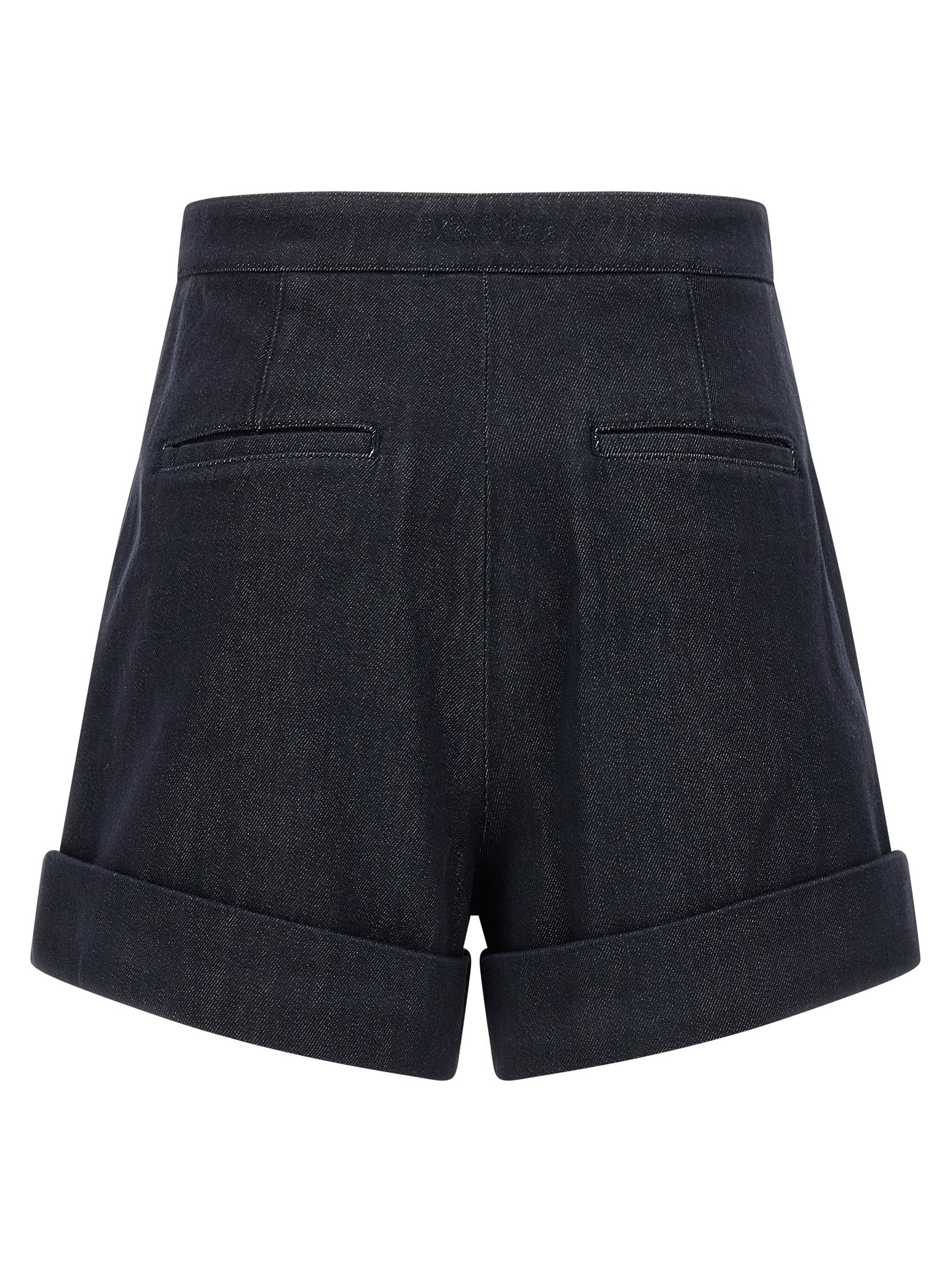 Max Mara Blue Cotton Bermuda Shorts