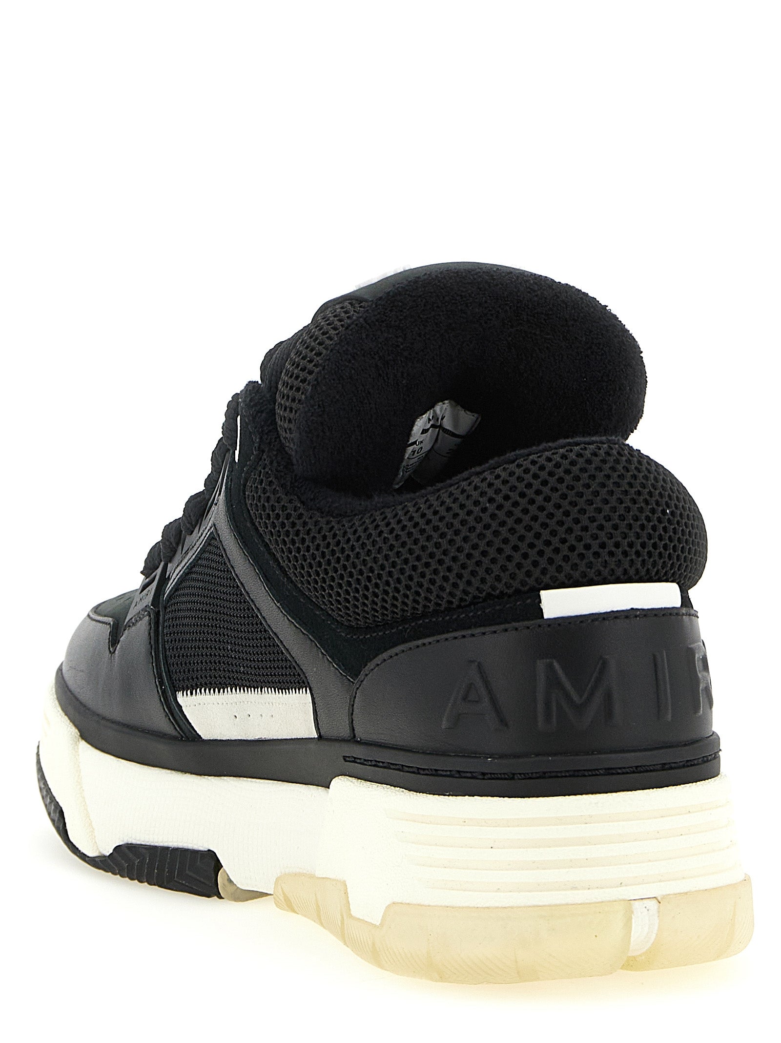 Amiri Black Calfskin Athletic Sneakers