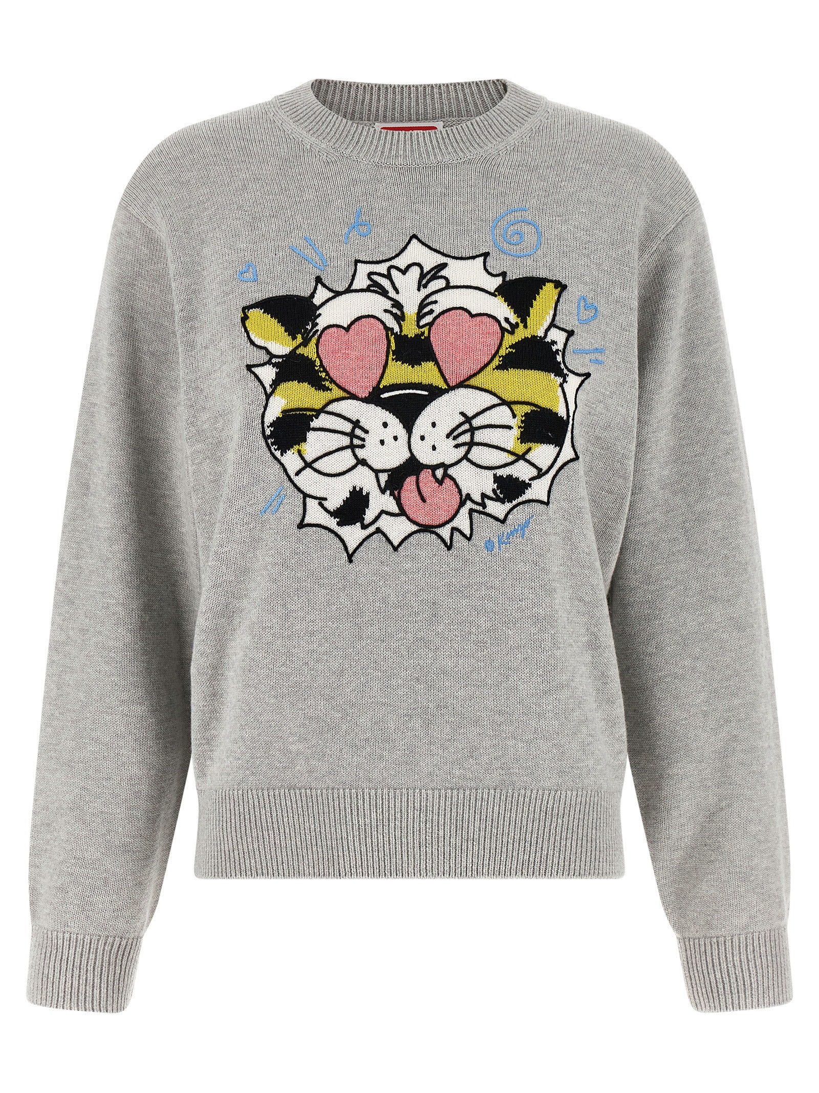 Kenzo Gray Wool Cardigan