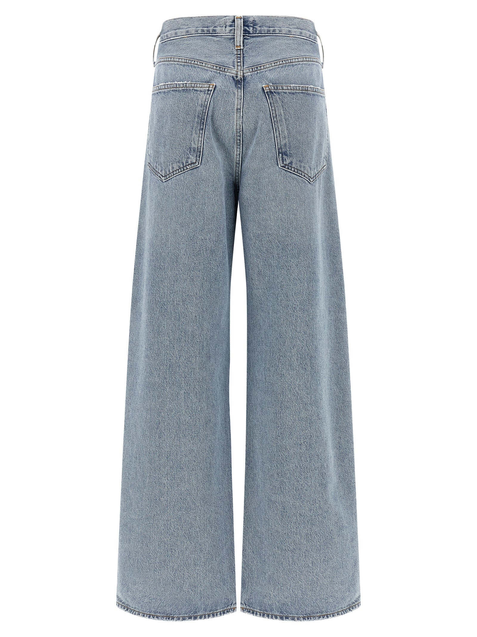 Agolde Blue Cotton Tapered Jeans