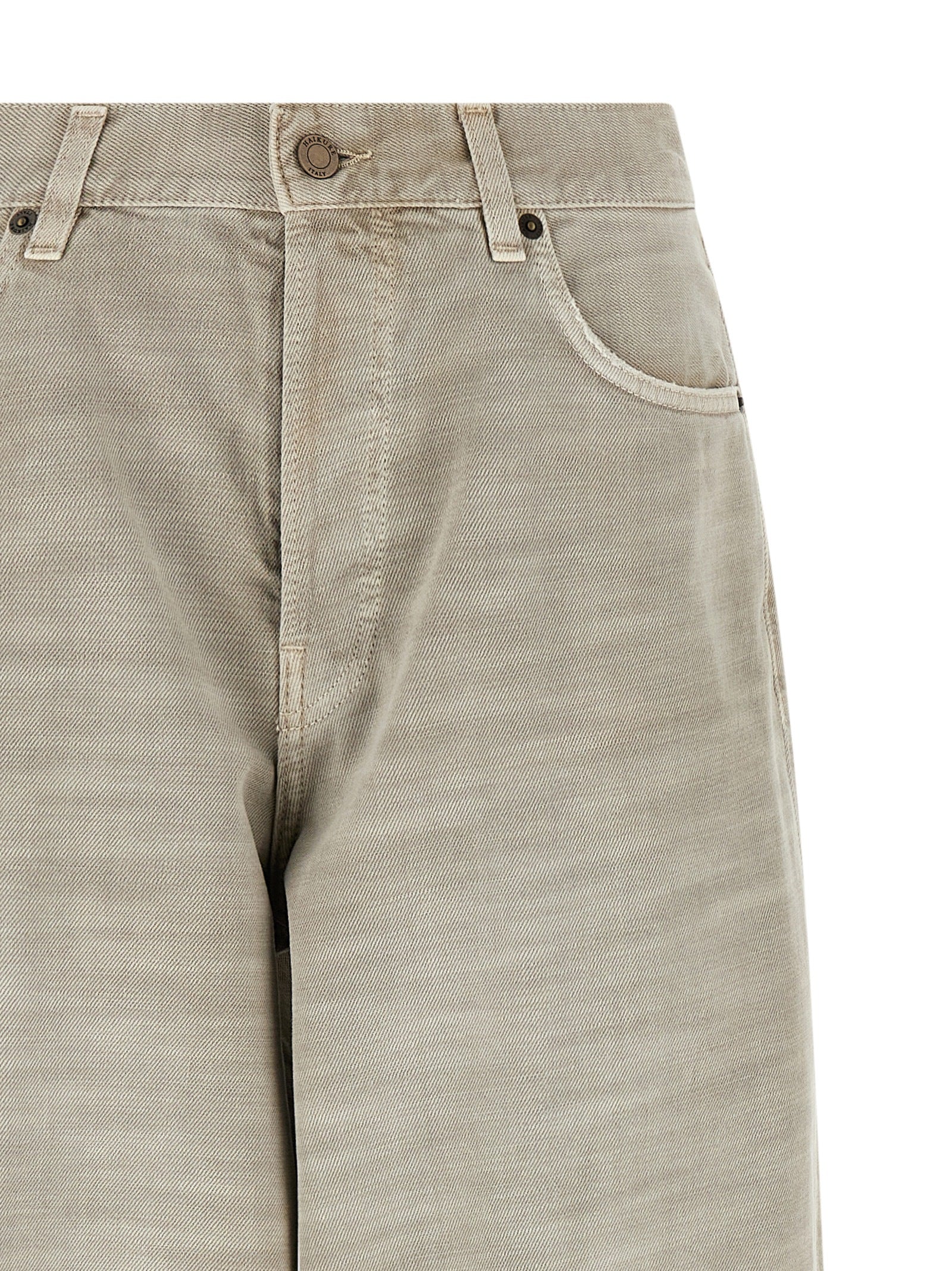 Haikure Gray Cotton Jeans Denim