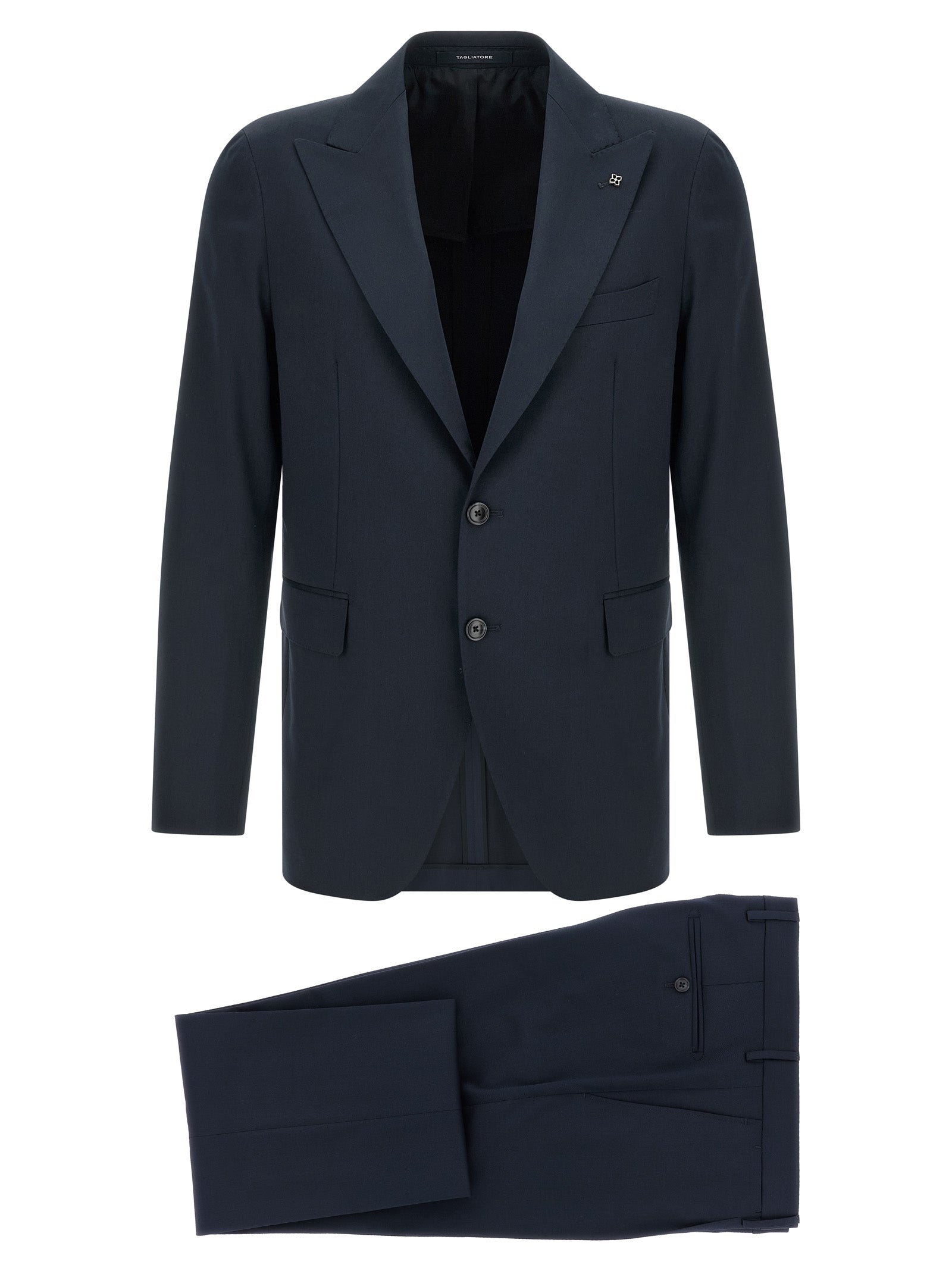 Tagliatore Blue Virgin Wool Two-Piece Suit
