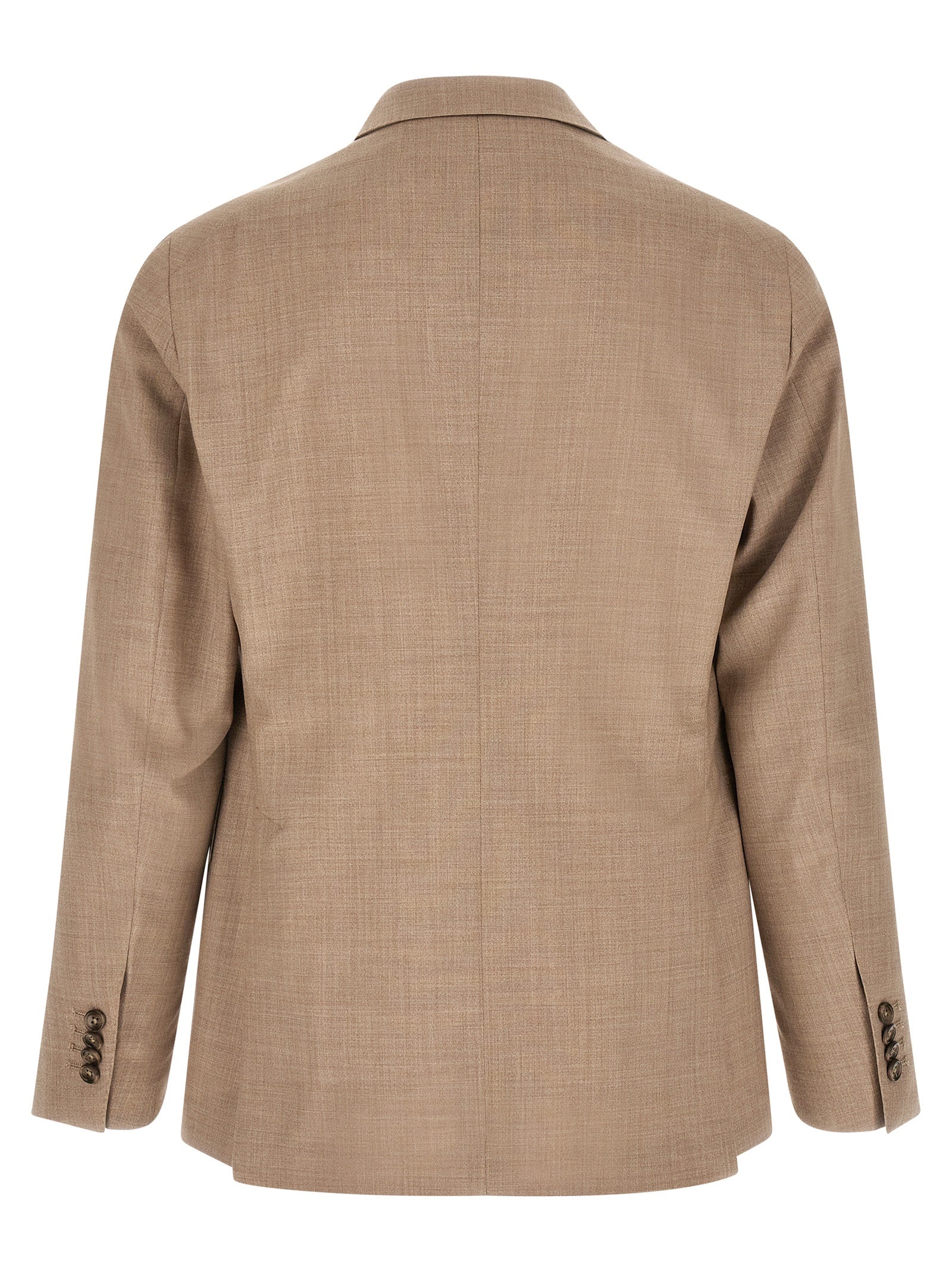 Tagliatore Beige Virgin Wool Two-Piece Suit