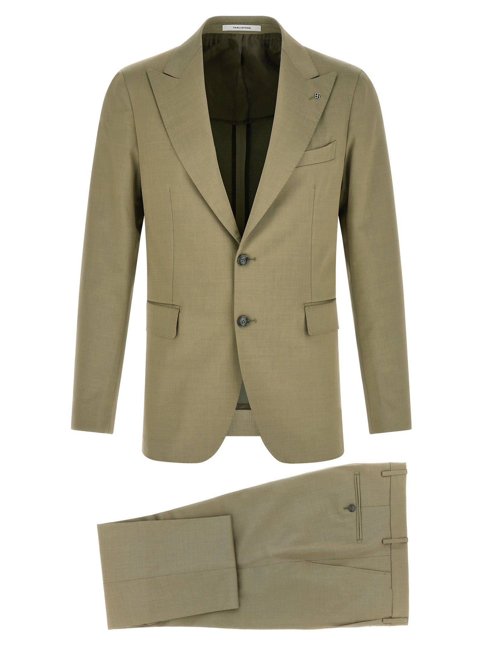 Tagliatore Bicolor Virgin Wool Two-Piece Suit