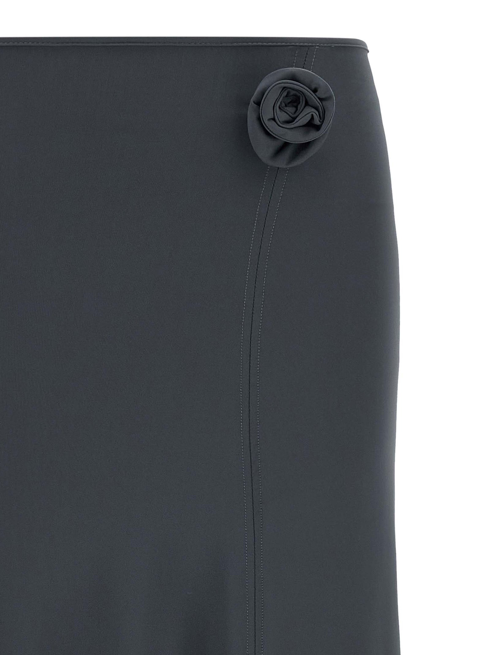 Coperni Gray Polyamide Midi Skirt