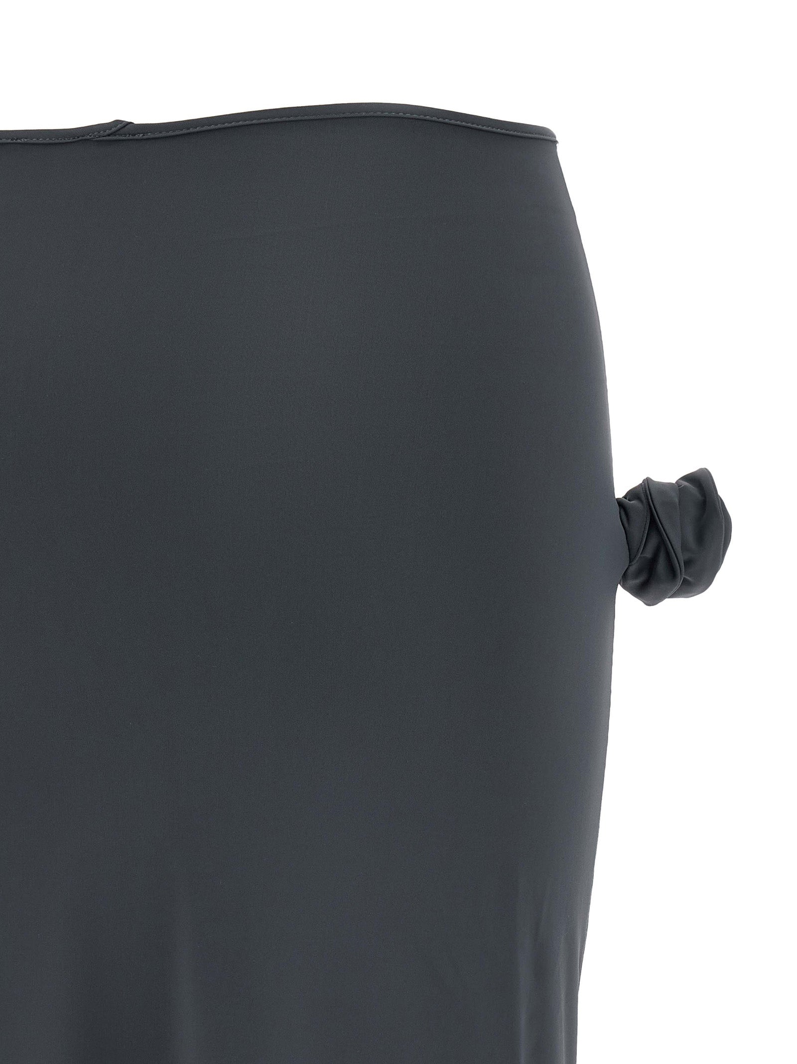 Coperni Gray Polyamide Midi Skirt