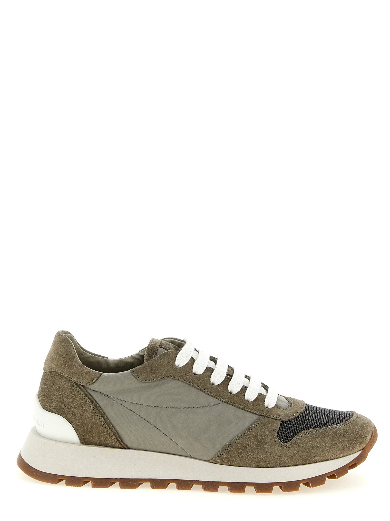Brunello Cucinelli Bicolor Polyester Athletic Sneakers