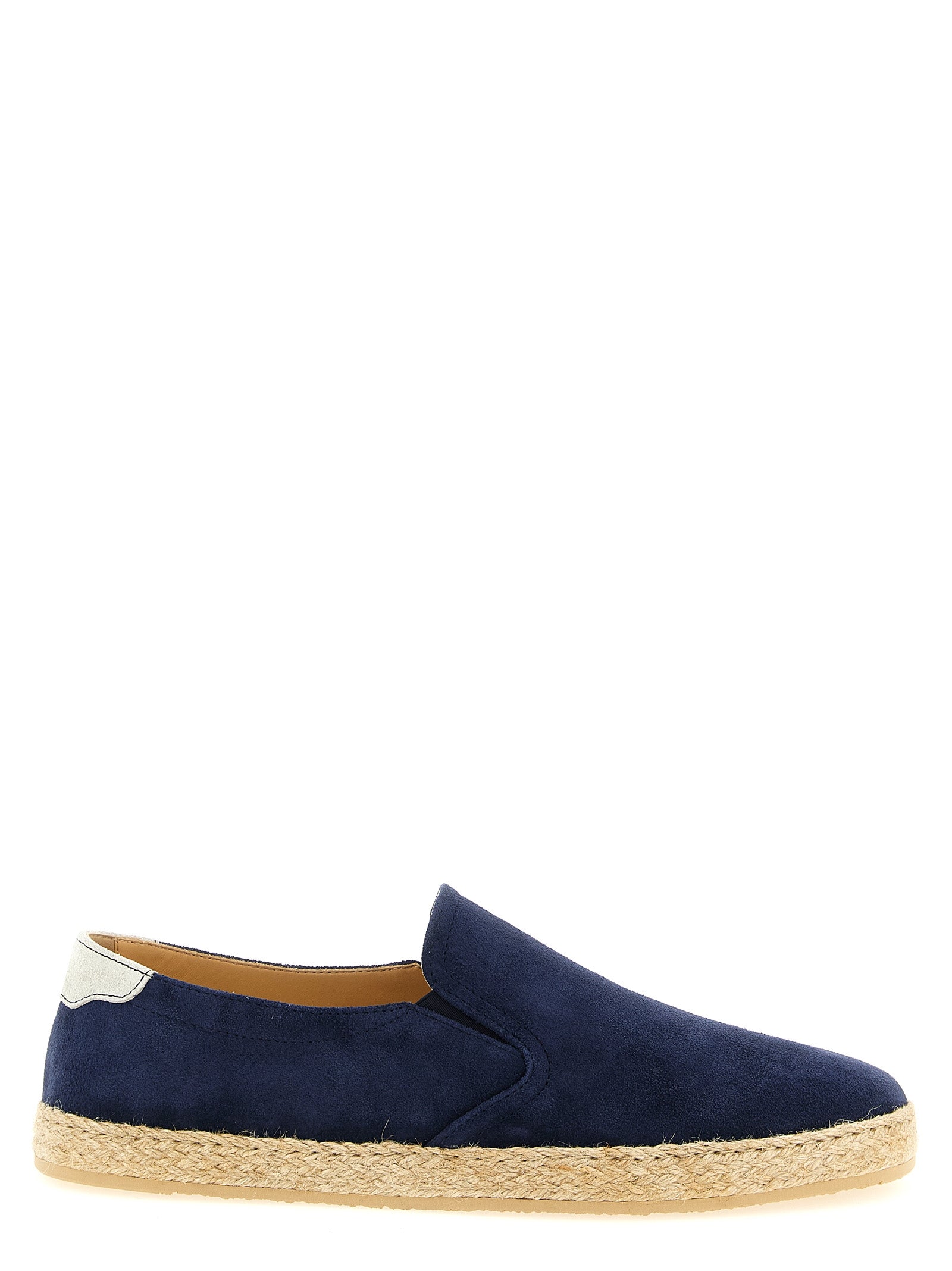 Brunello Cucinelli Blue Calfskin Espadrilles