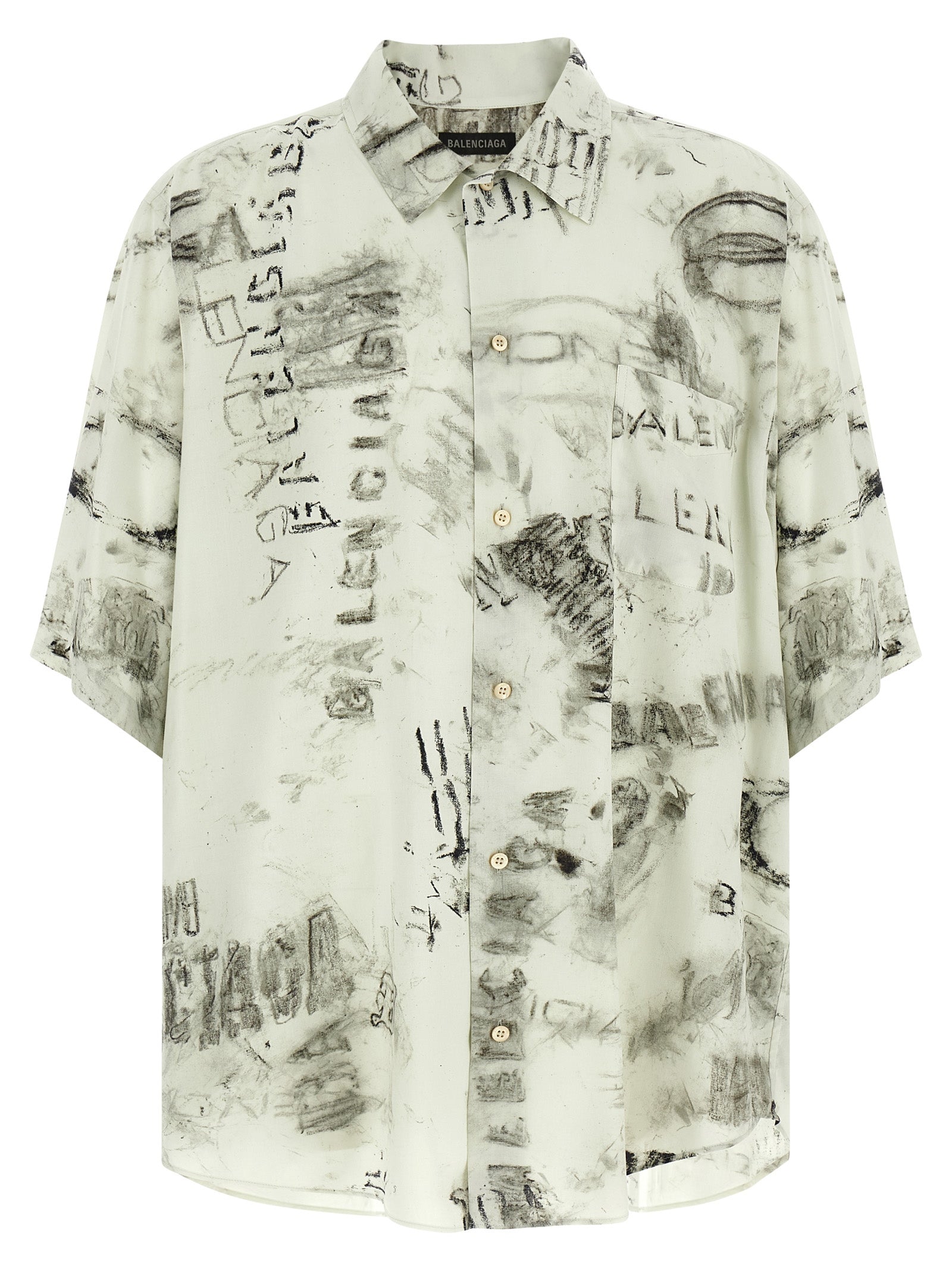 Balenciaga Gray Viscose Blouse