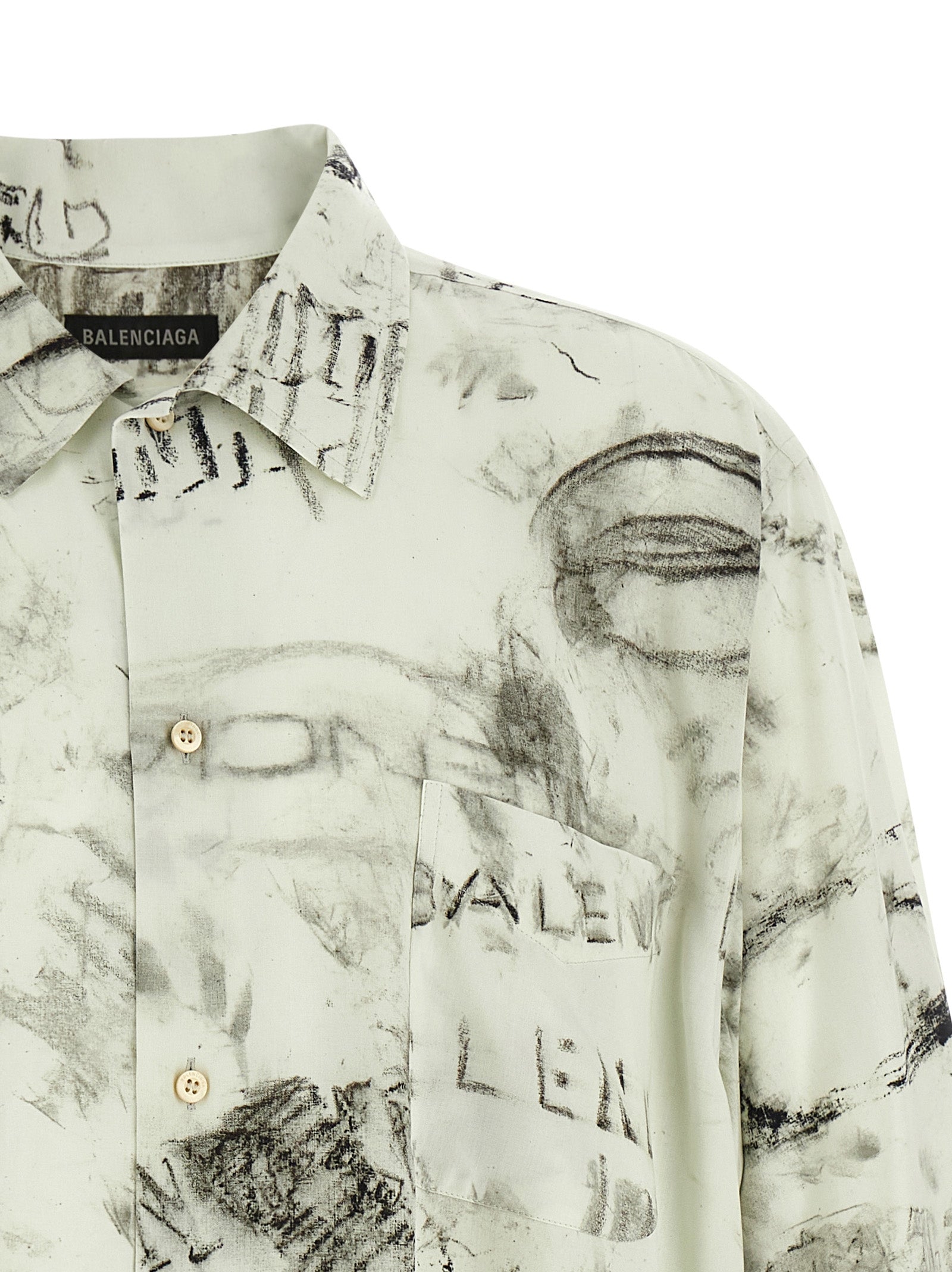 Balenciaga Gray Viscose Blouse