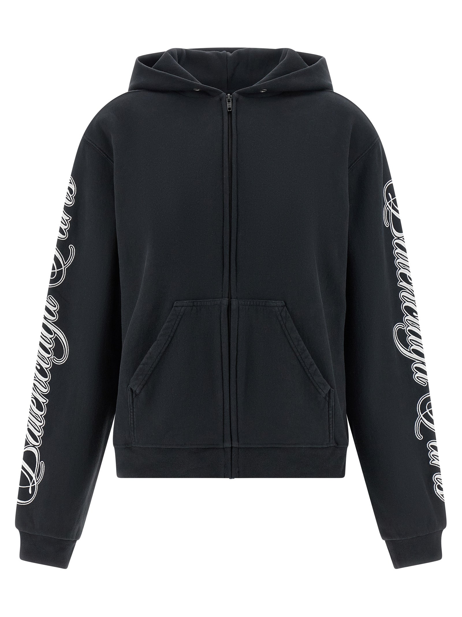 Balenciaga Black Cotton Sweatshirt