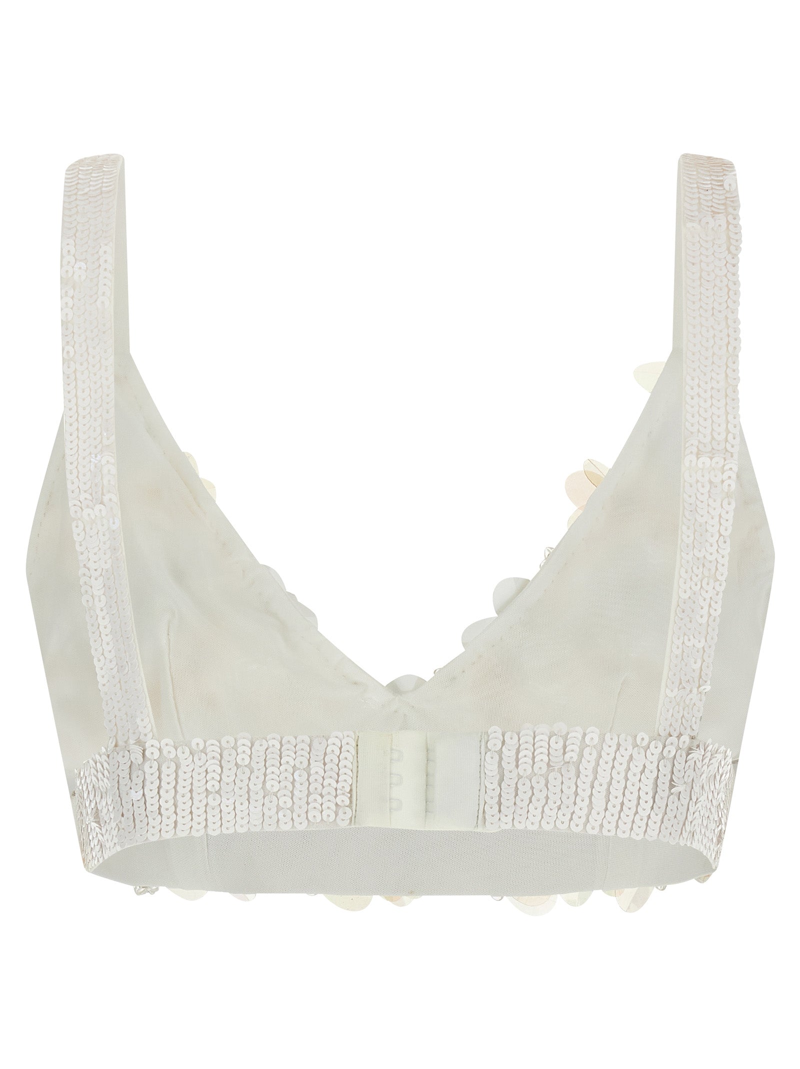 P.A.R.O.S.H. White Polyamide Tank Tops