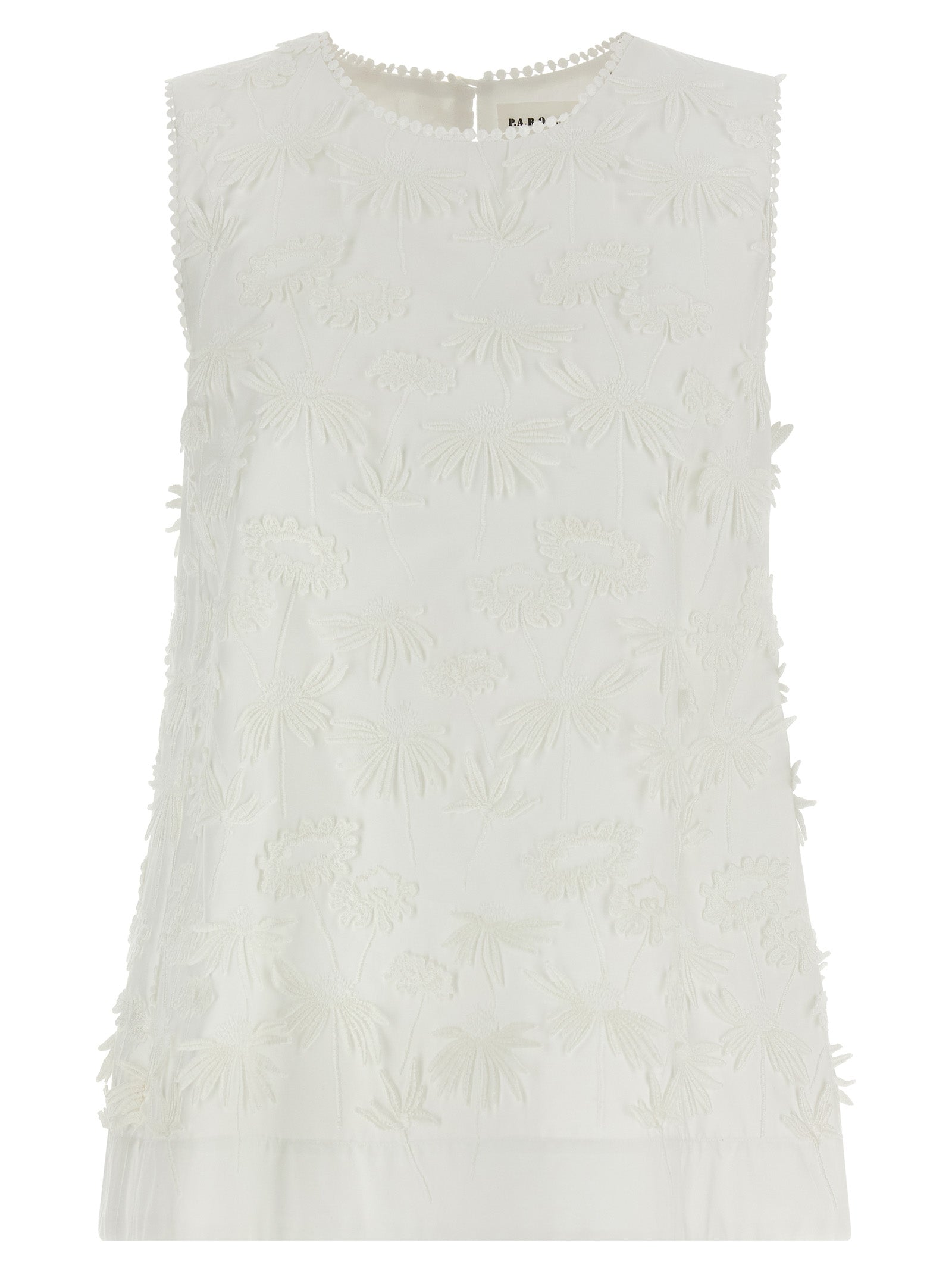 P.A.R.O.S.H. White Cotton Blouse