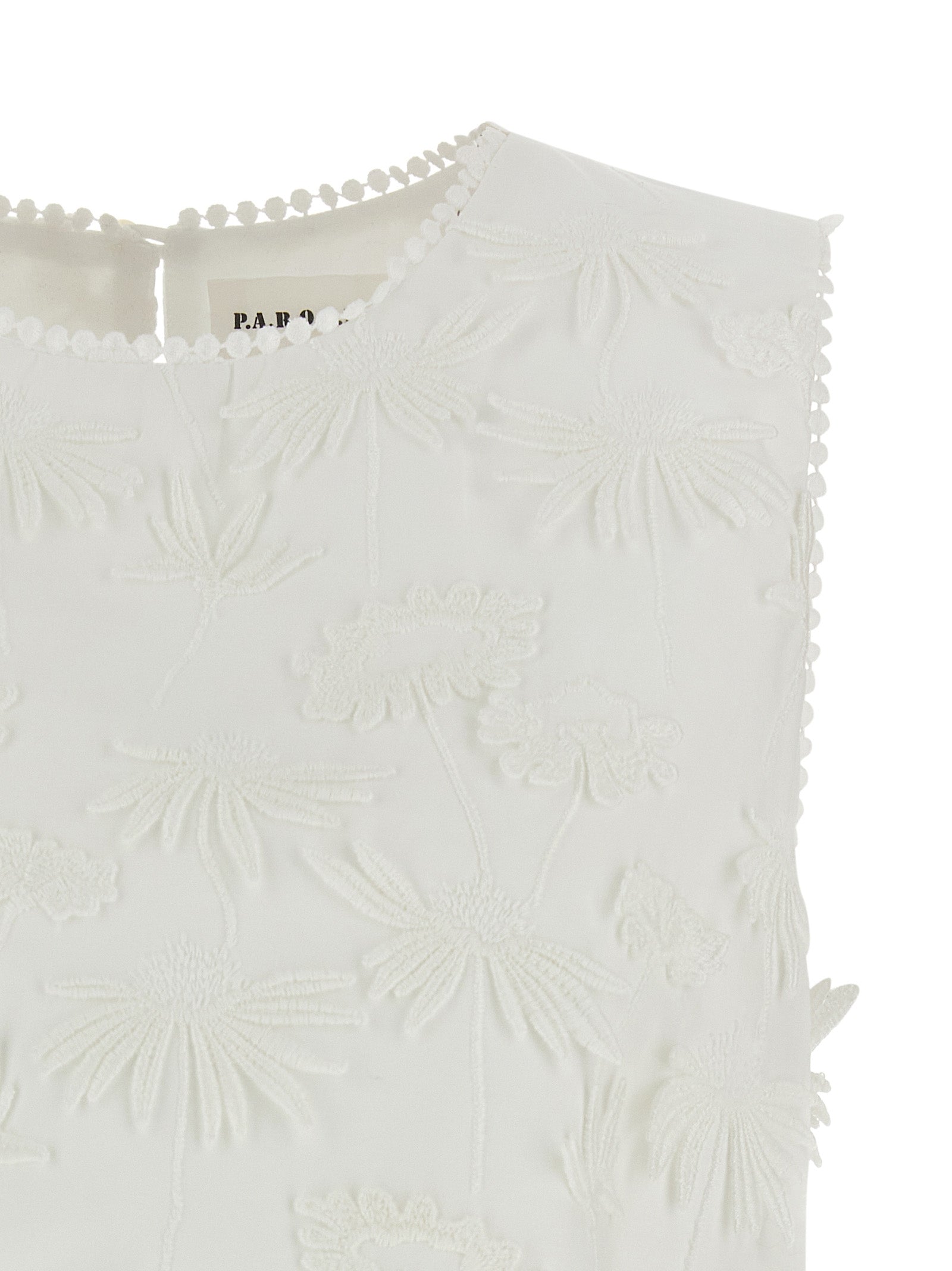 P.A.R.O.S.H. White Cotton Blouse
