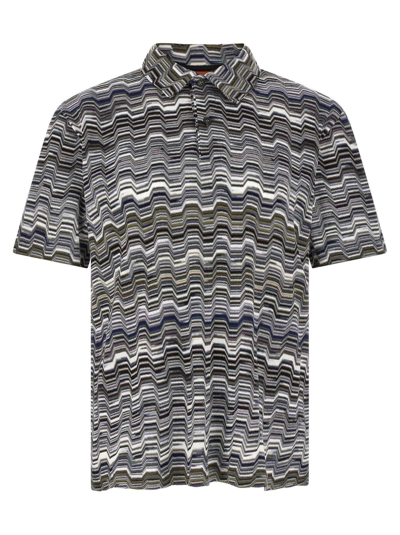 Missoni Bicolor Cotton Polo Shirt