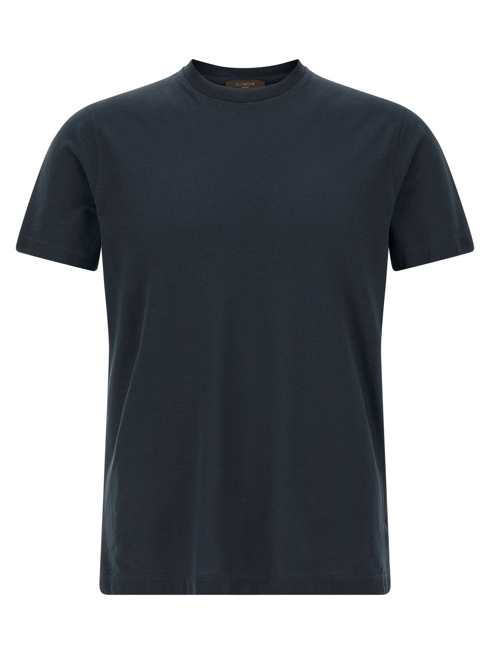 ZANONE Blue Cotton T-Shirt