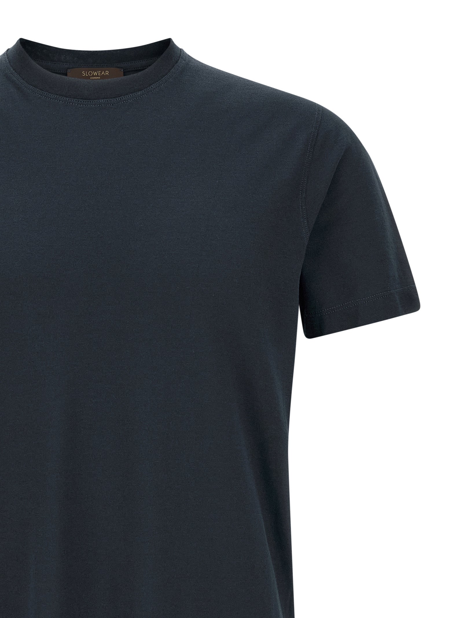 ZANONE Blue Cotton T-Shirt
