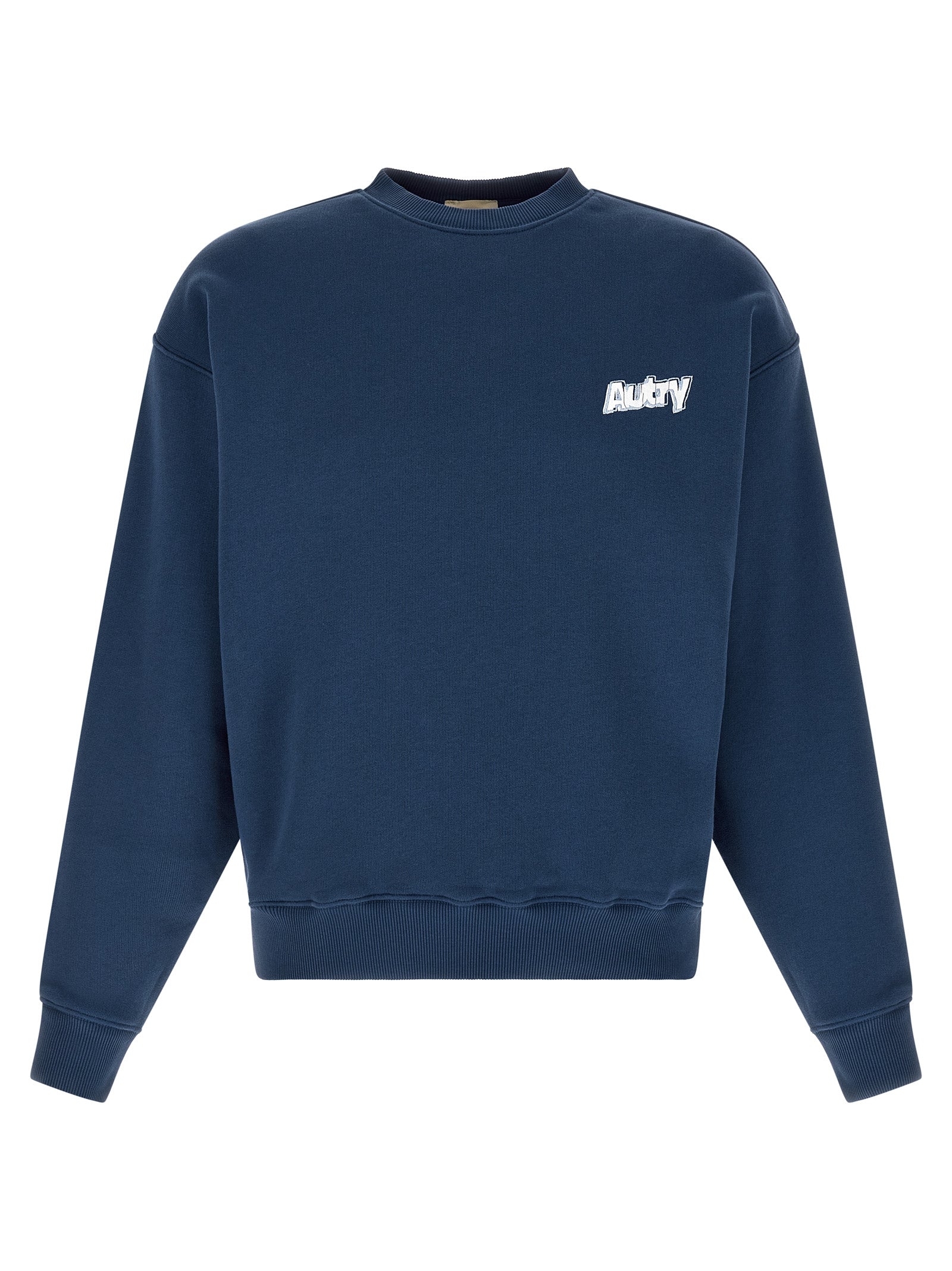 Autry Blue Cotton Sweatshirt