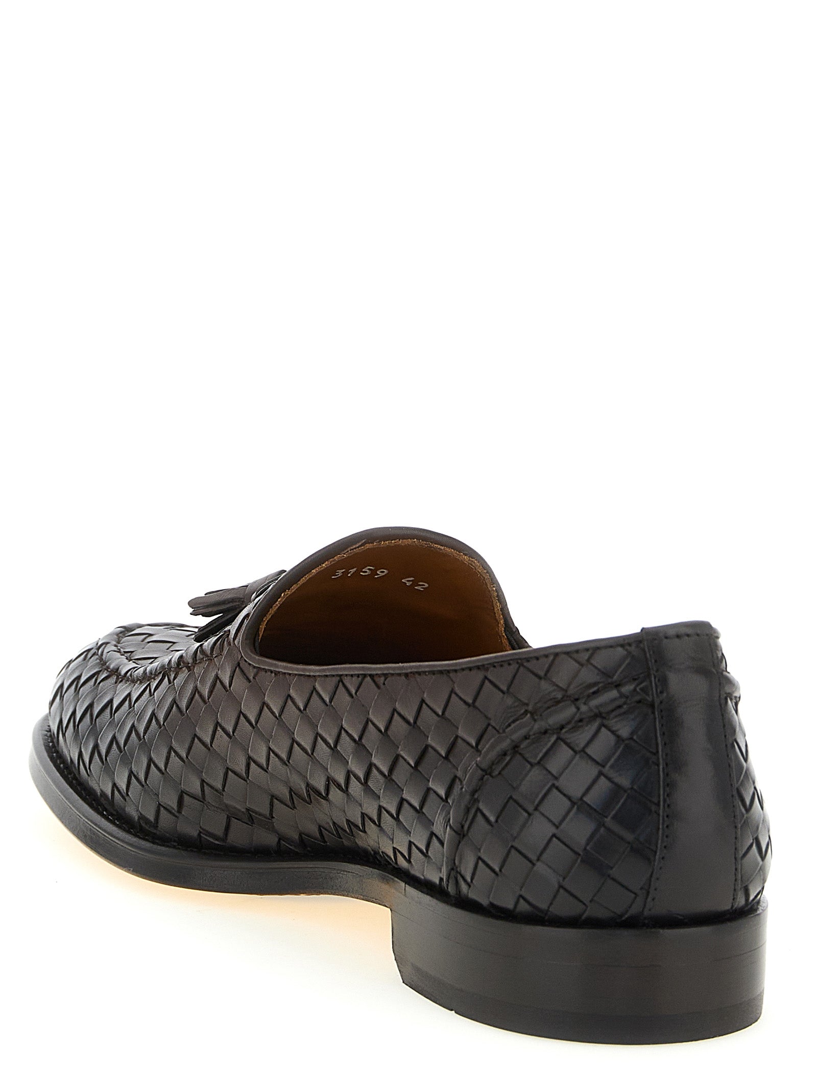Doucal's Brown Calfskin Slip-On Loafers