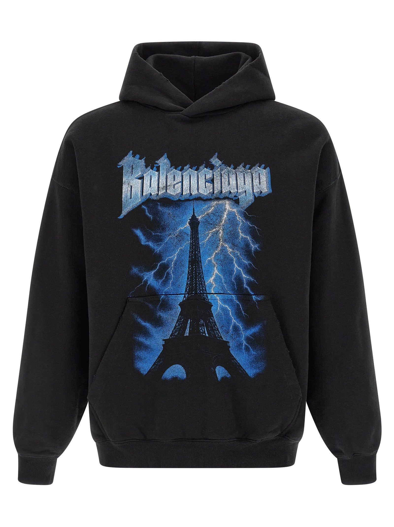 Balenciaga Black Cotton Sweatshirt