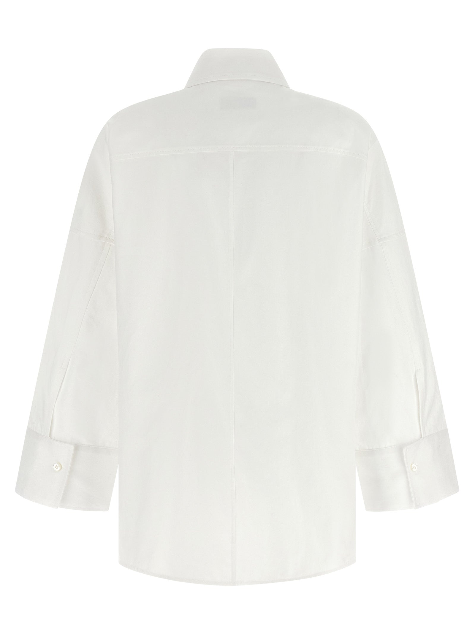 Alberto Biani White Cotton Blouse