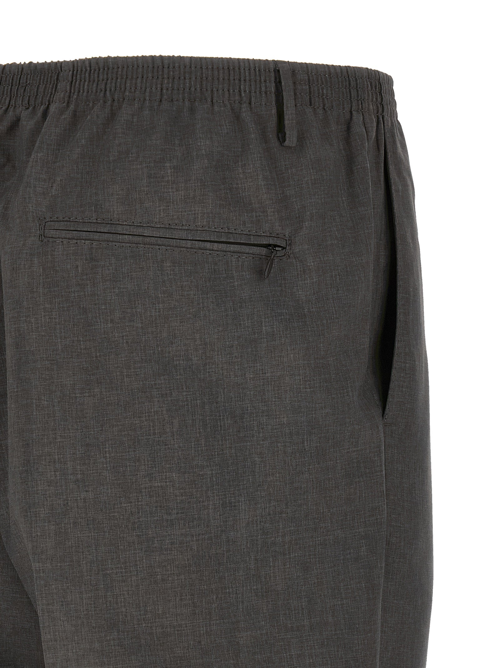 CELLAR DOOR Gray Polyester Casual Pants