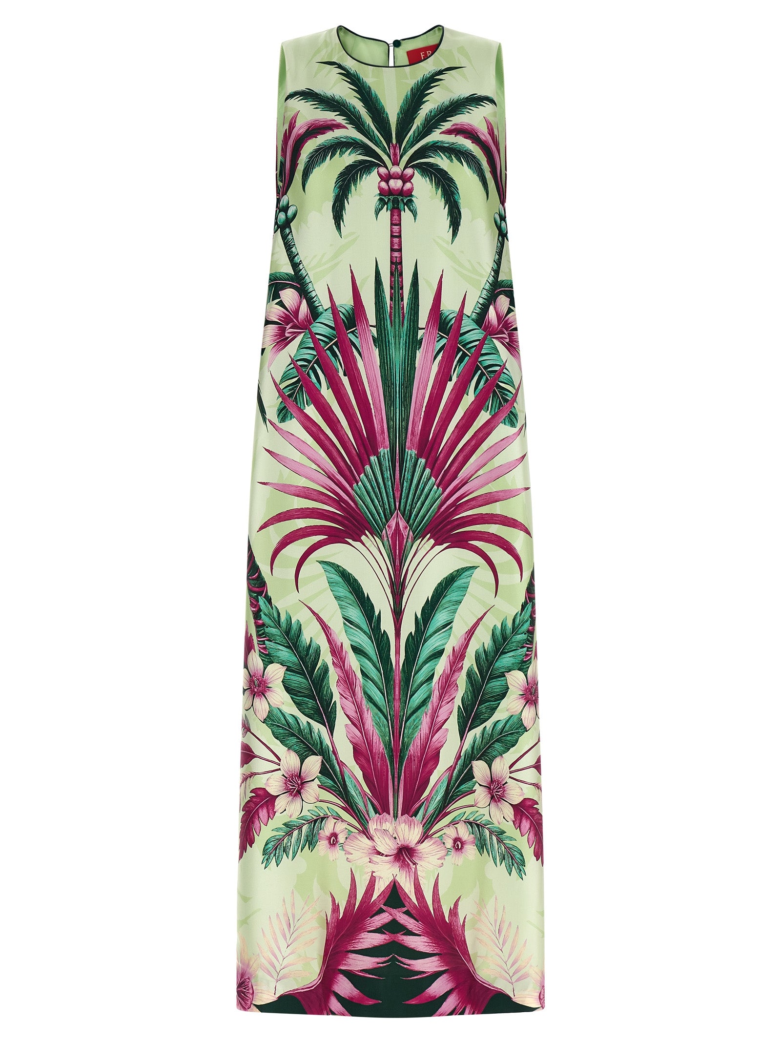 F.R.S. - FOR RESTLESS SLEEPERS Multicolor Silk Long Dress