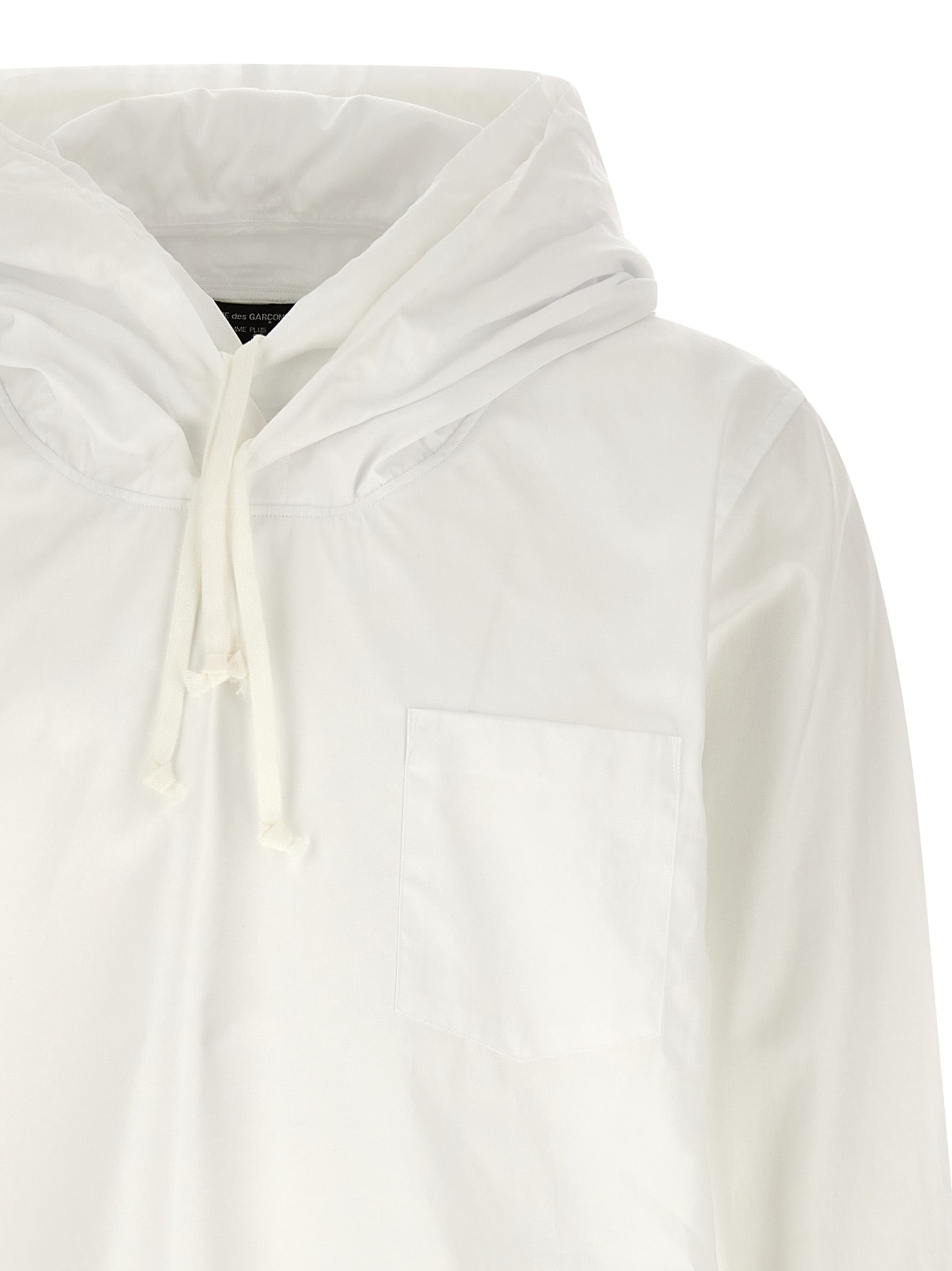 Comme Des Garçons White Cotton Blouse
