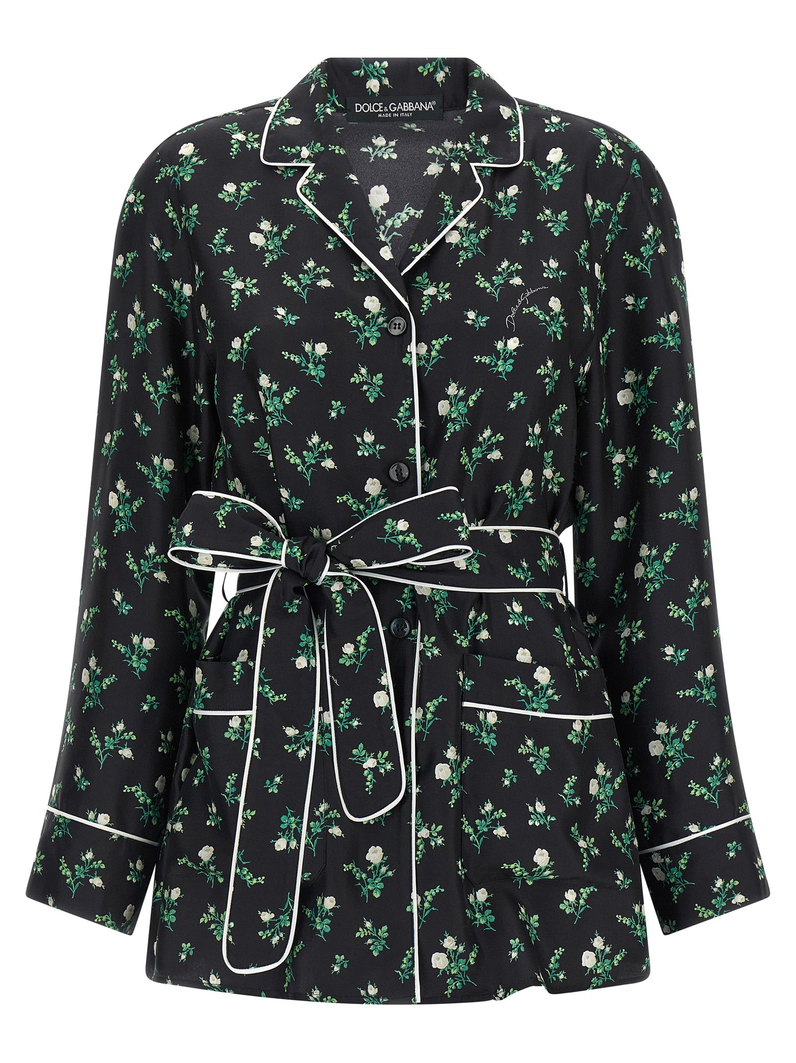 Dolce & Gabbana Black Silk Blouse