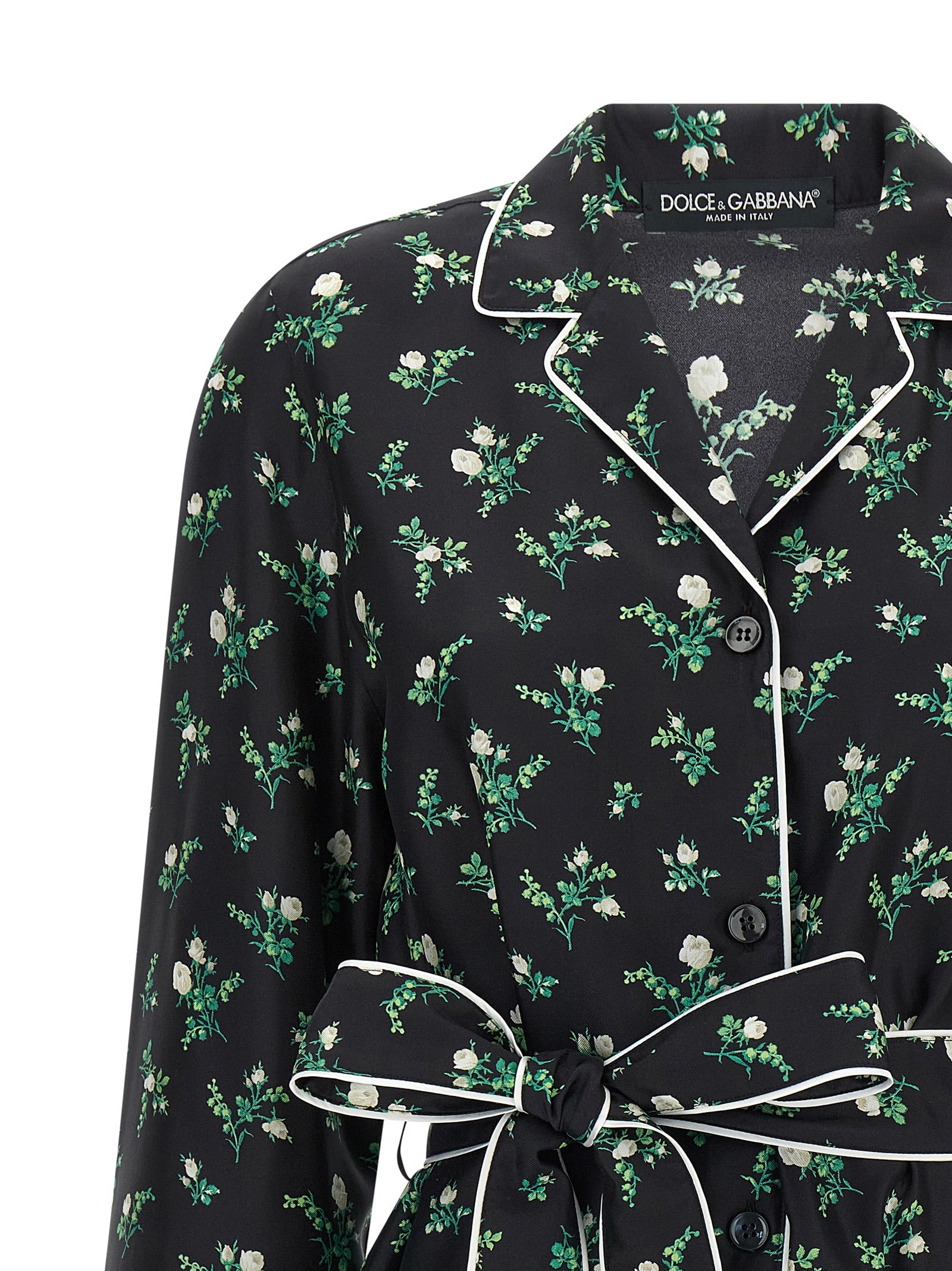 Dolce & Gabbana Black Silk Blouse