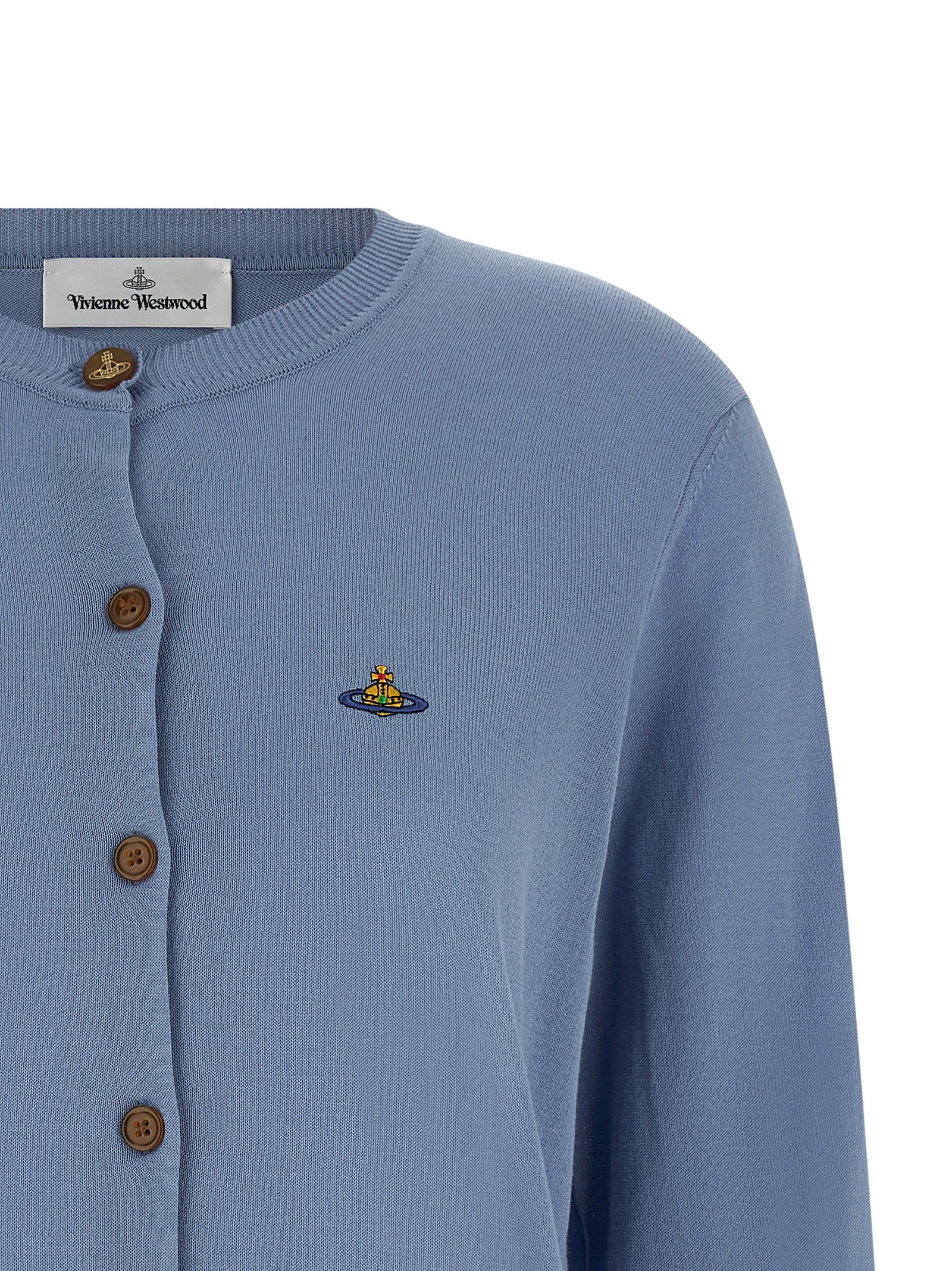 Vivienne Westwood Blue Cotton Cardigan