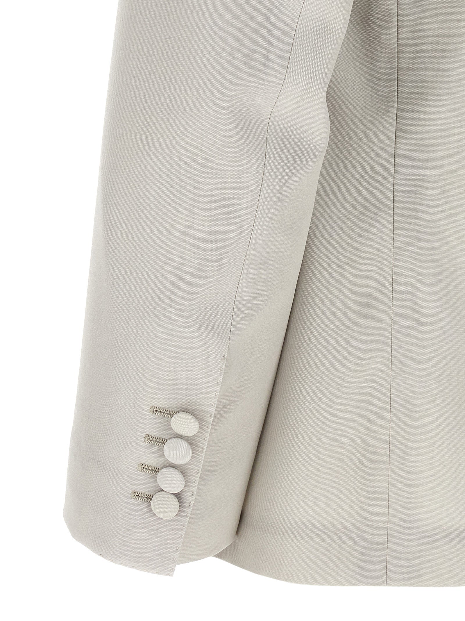 Dolce & Gabbana Gray Virgin Wool Blazer