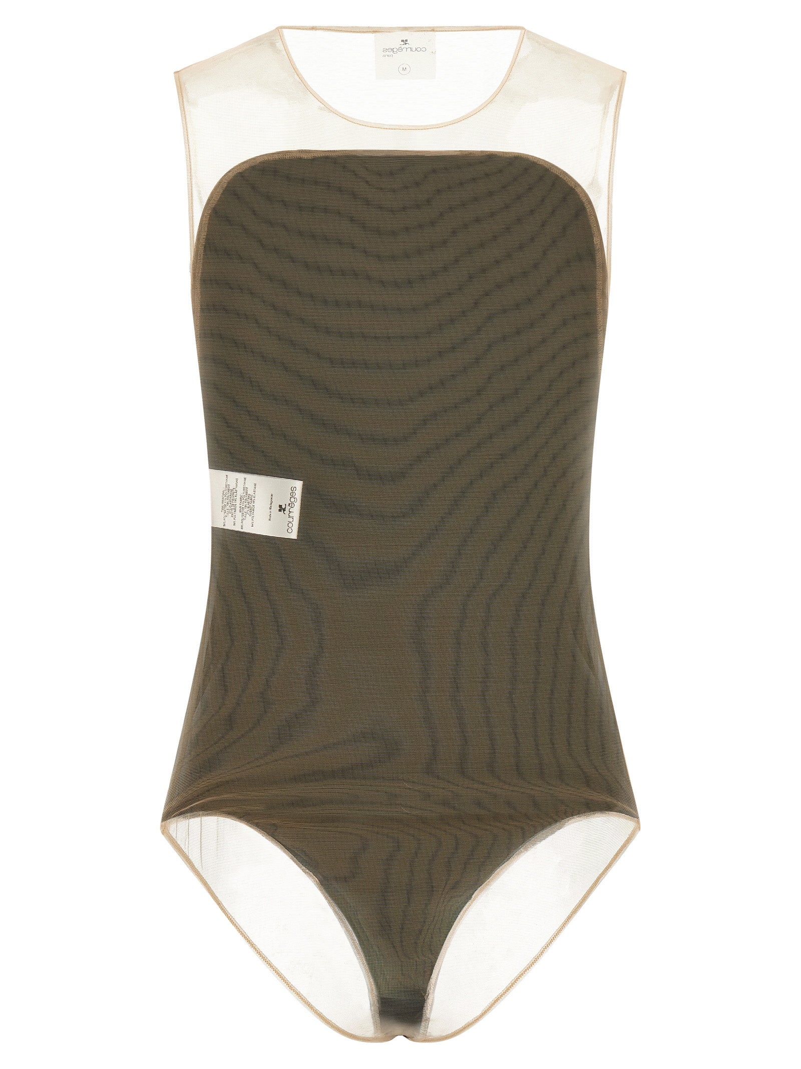 Courrèges Black Polyester Bodysuit