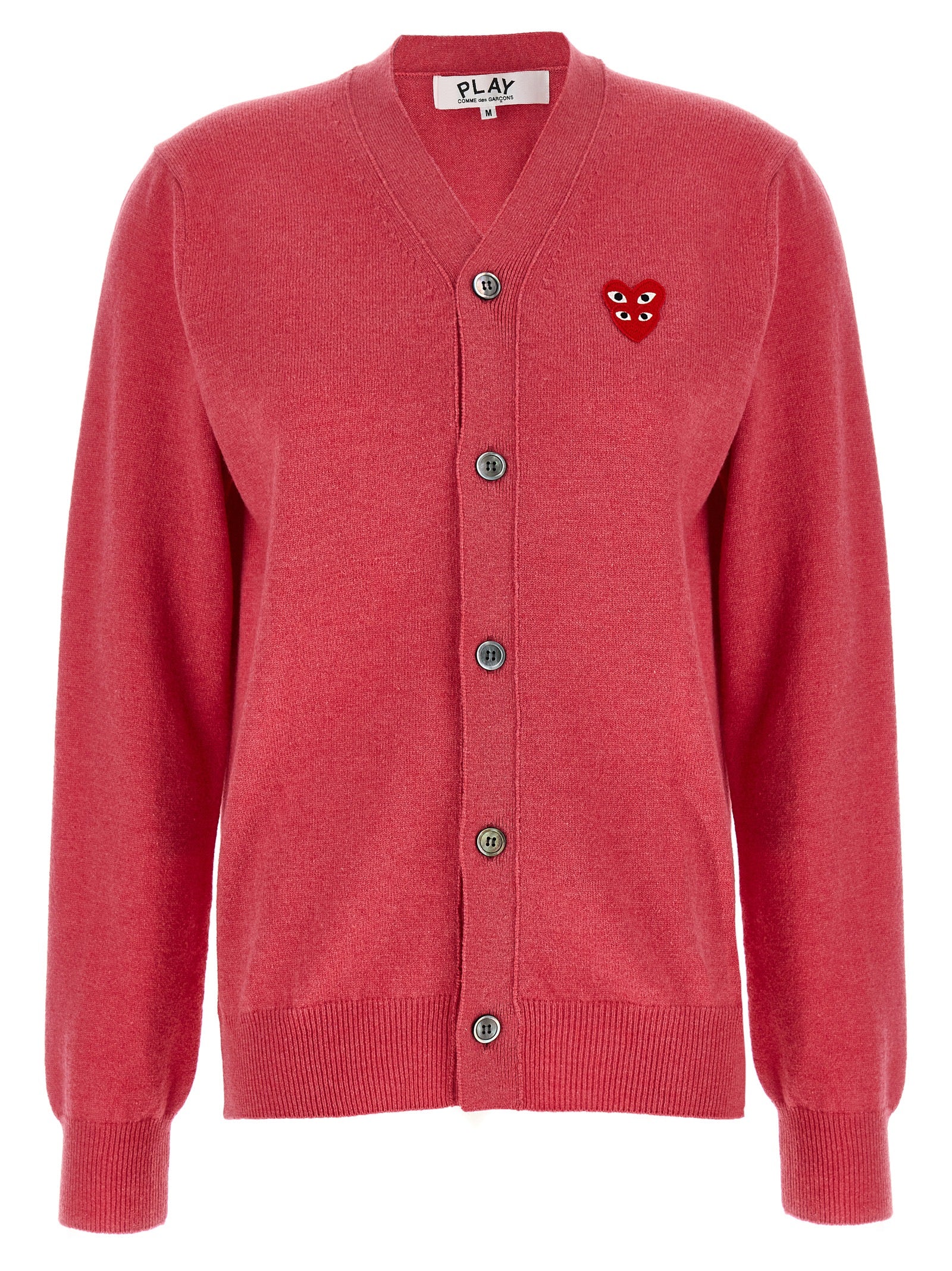Comme Des Garçons Play Multicolor Wool Cardigan