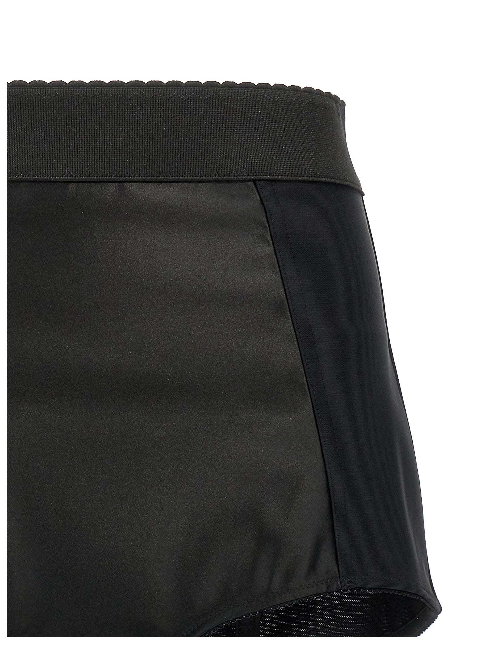Dolce & Gabbana Black Polyamide Bermuda Shorts