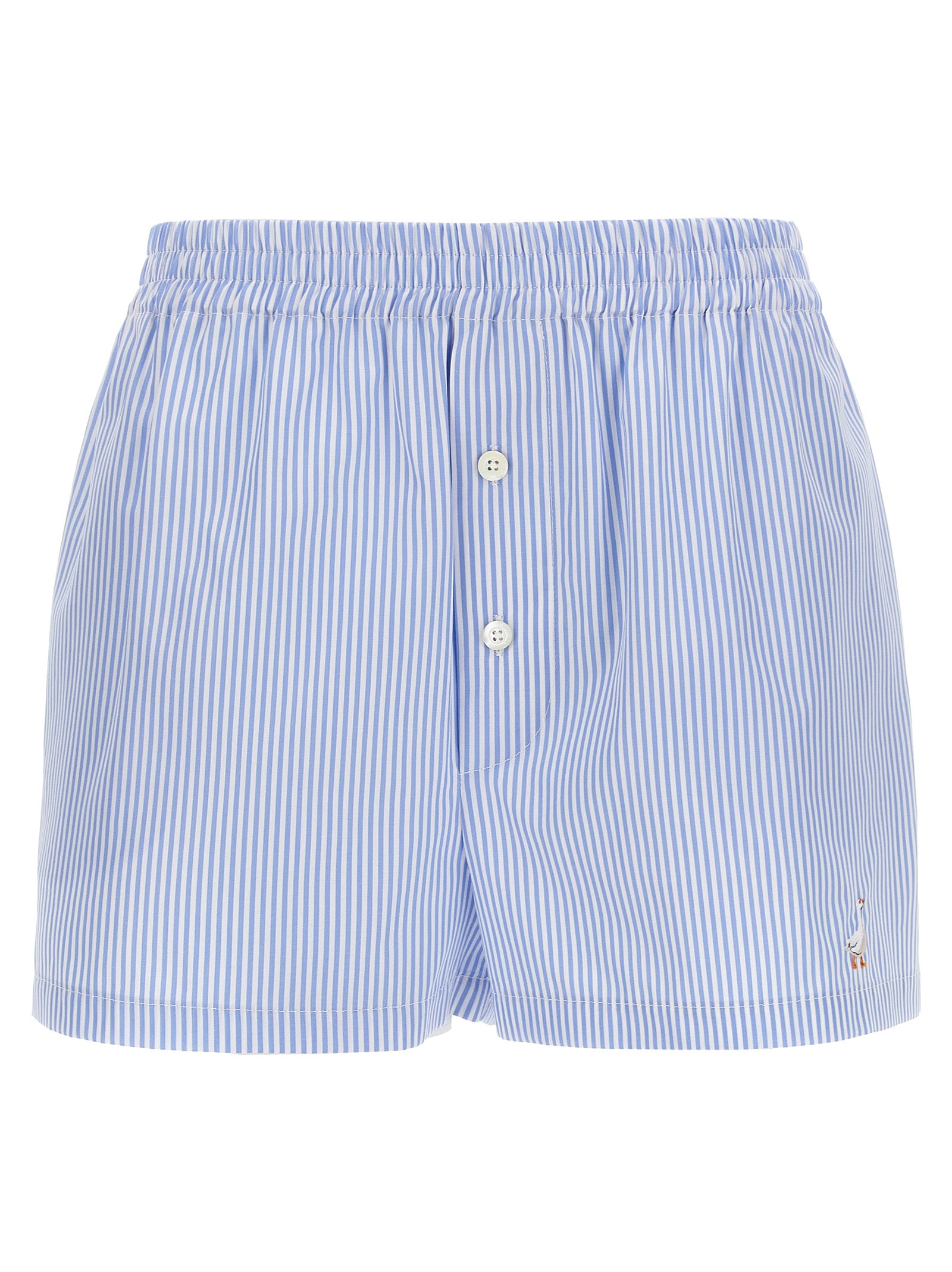 Moschino Blue Cotton Bermuda Shorts