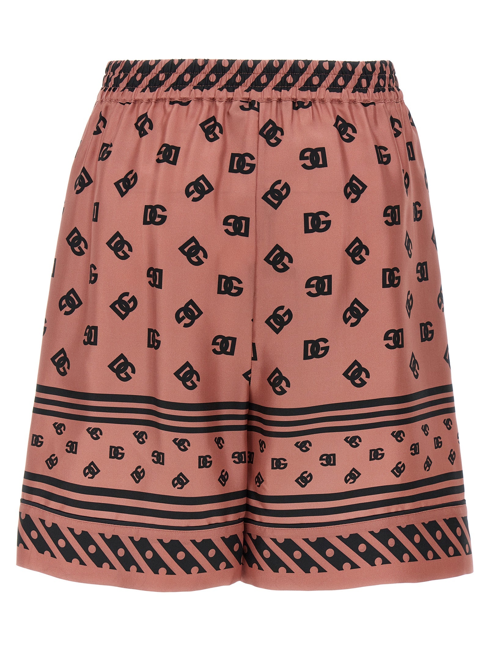 Dolce & Gabbana Multicolor Silk Bermuda Shorts