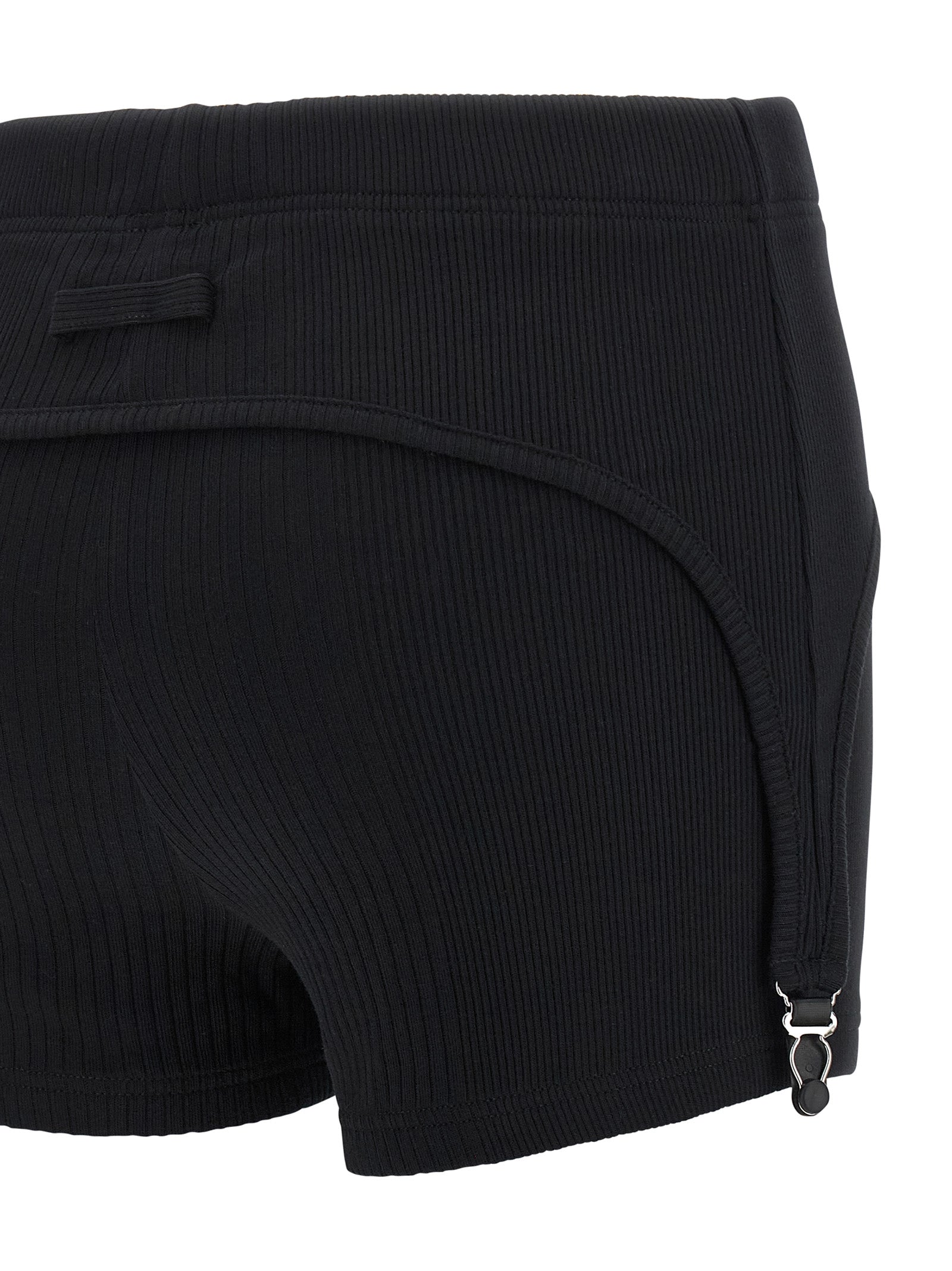 Jean Paul Gaultier Black Cotton Bermuda Shorts