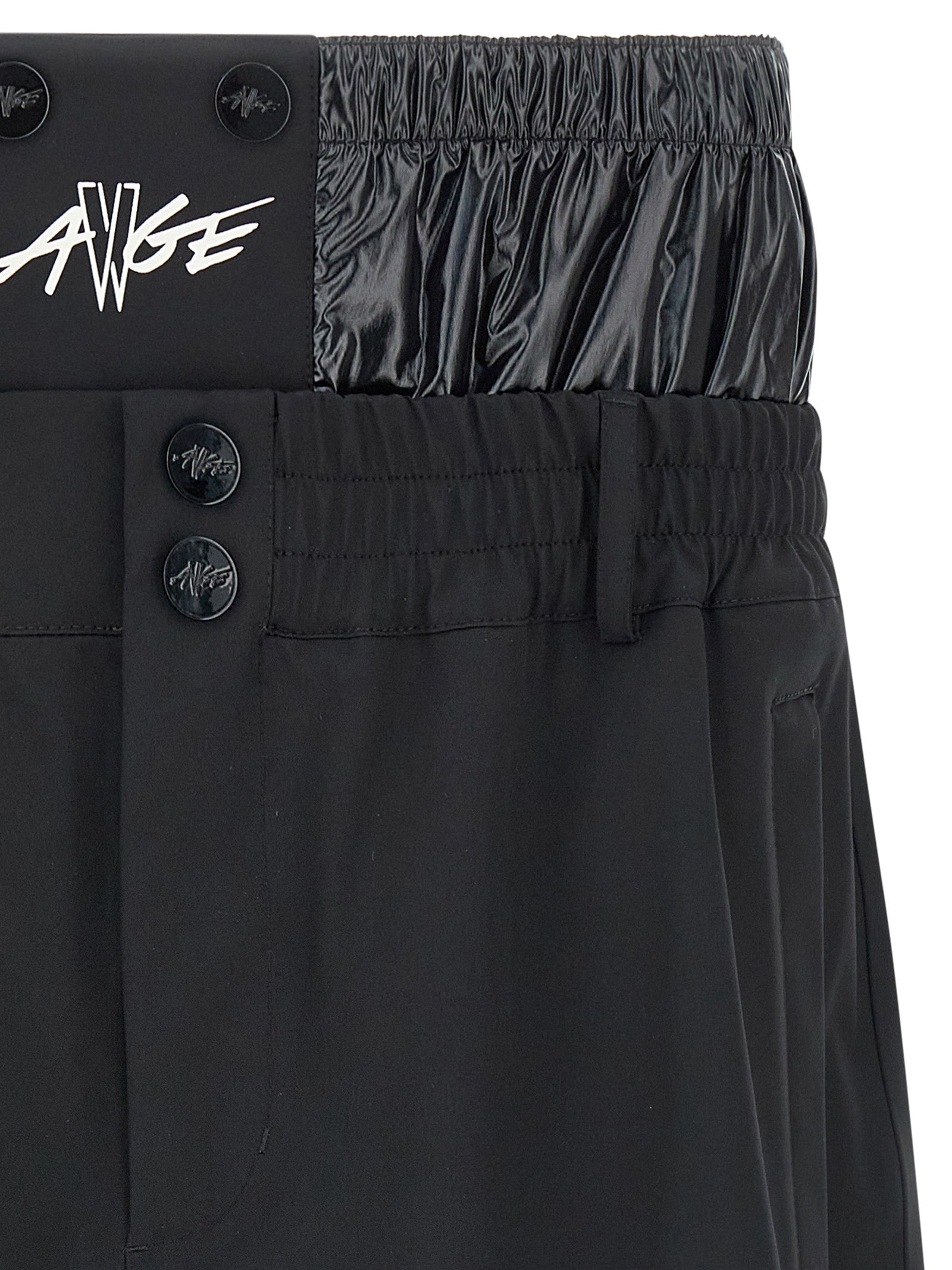 MONCLER GENIUS Black Polyamide Bermuda Shorts