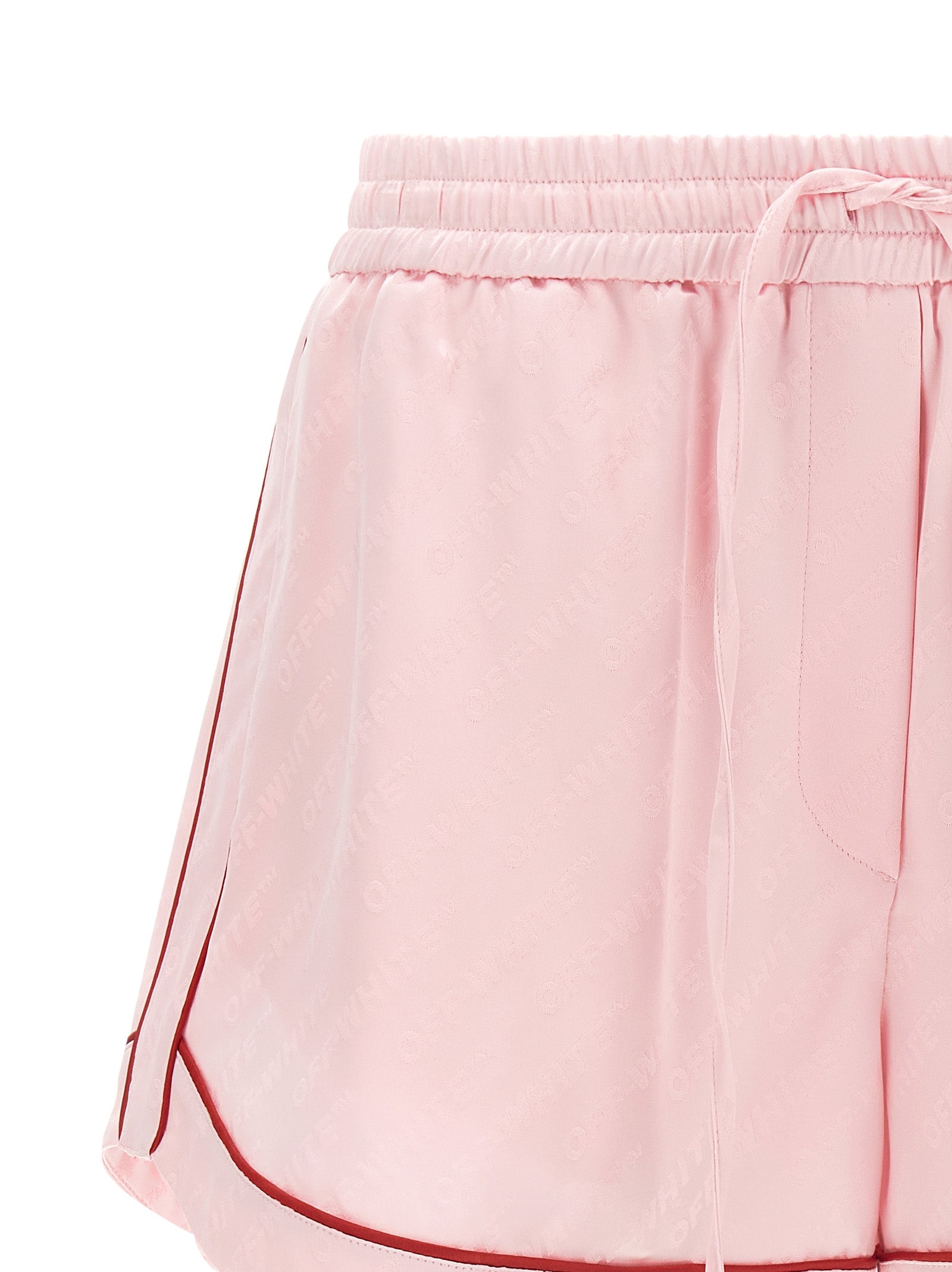 Off-White Multicolor Viscose Bermuda Shorts