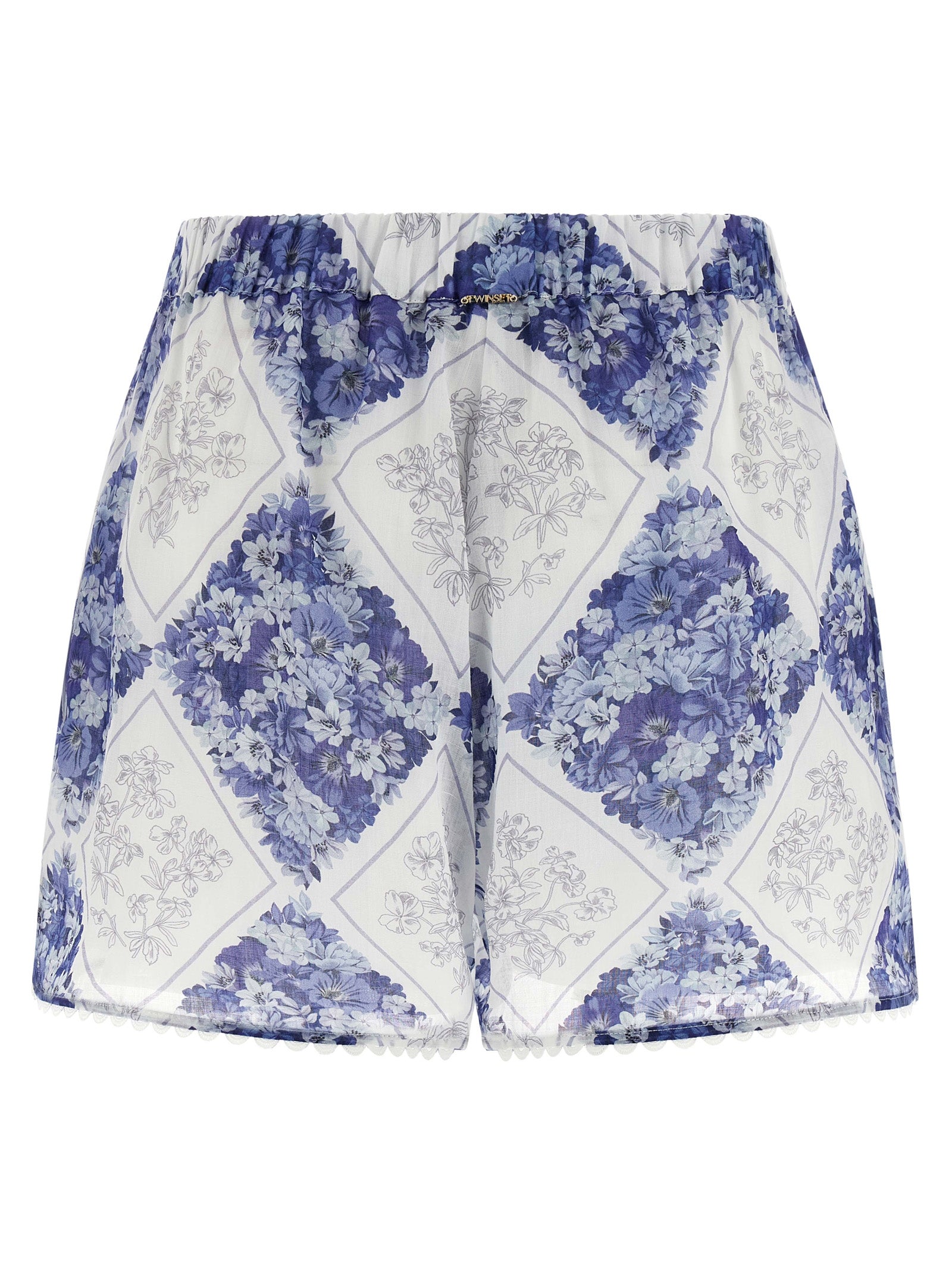Twinset Blue Stingray Leather / Ray Skin Bermuda Shorts
