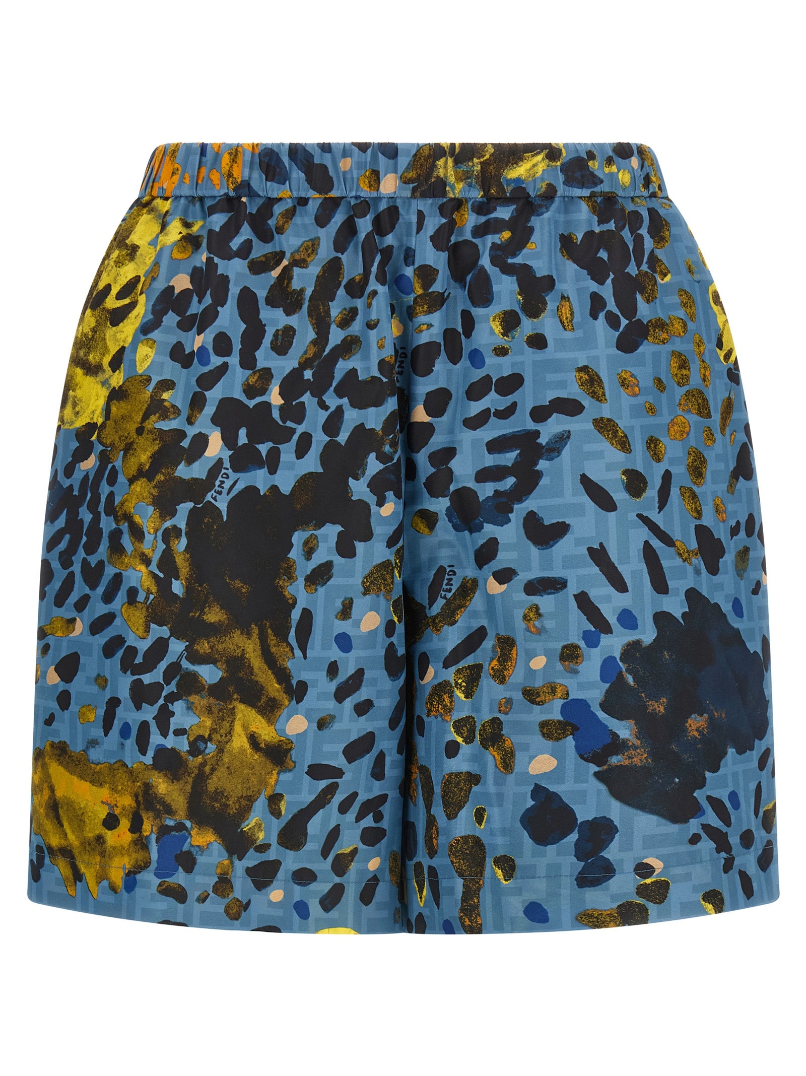 Fendi Blue Polyester Bermuda Shorts