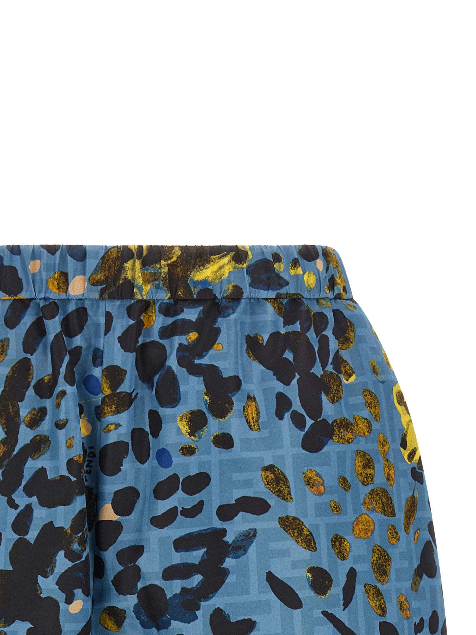 Fendi Blue Polyester Bermuda Shorts