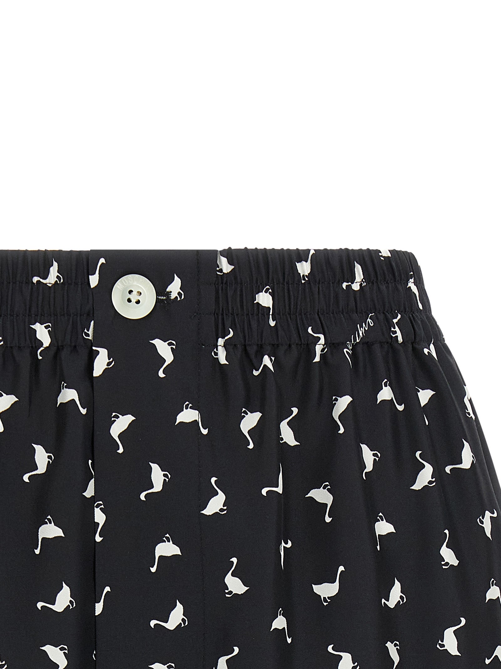 Moschino Bicolor Silk Bermuda Shorts