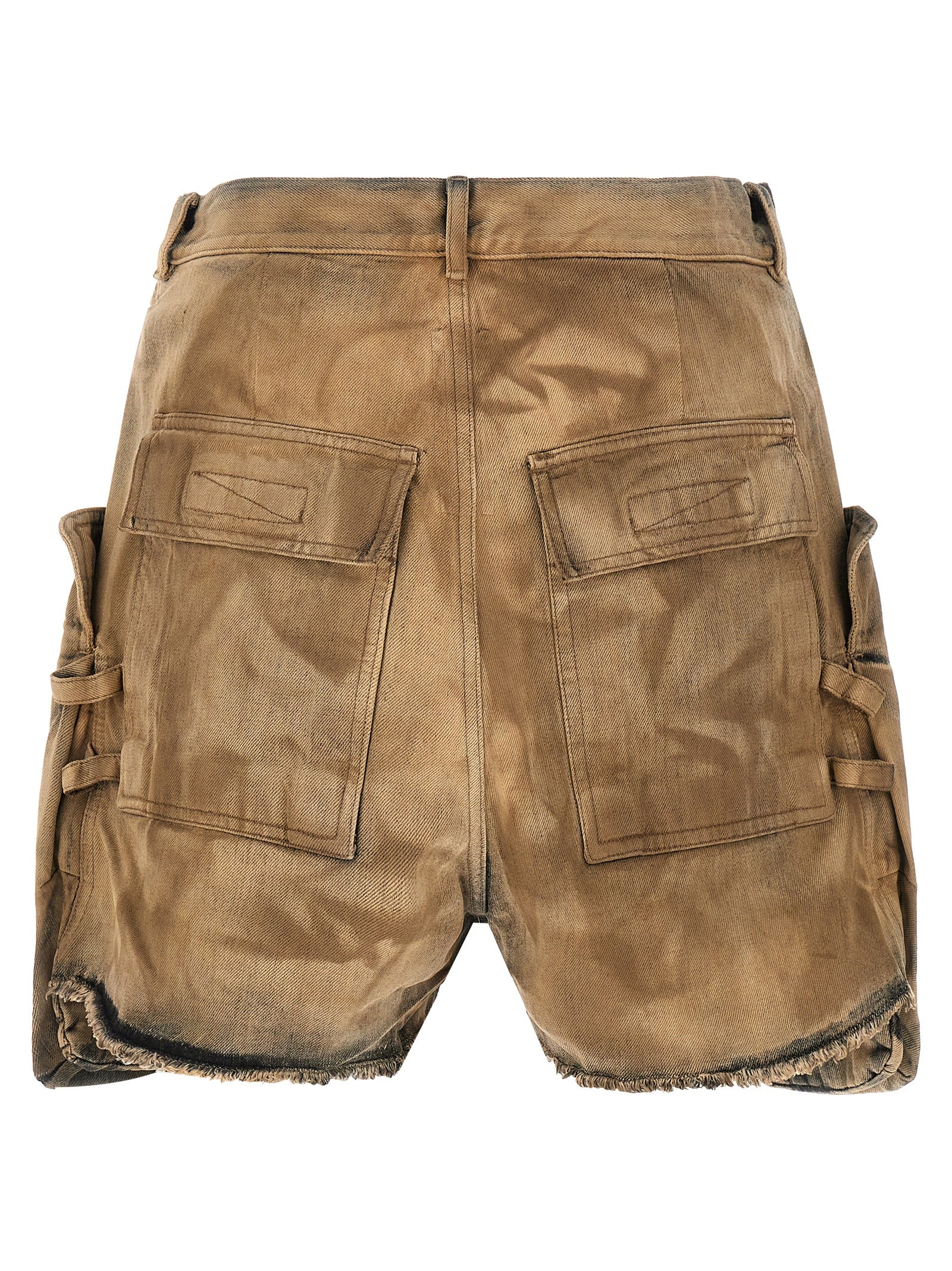 DRKSHDW Beige Cotton Bermuda Shorts