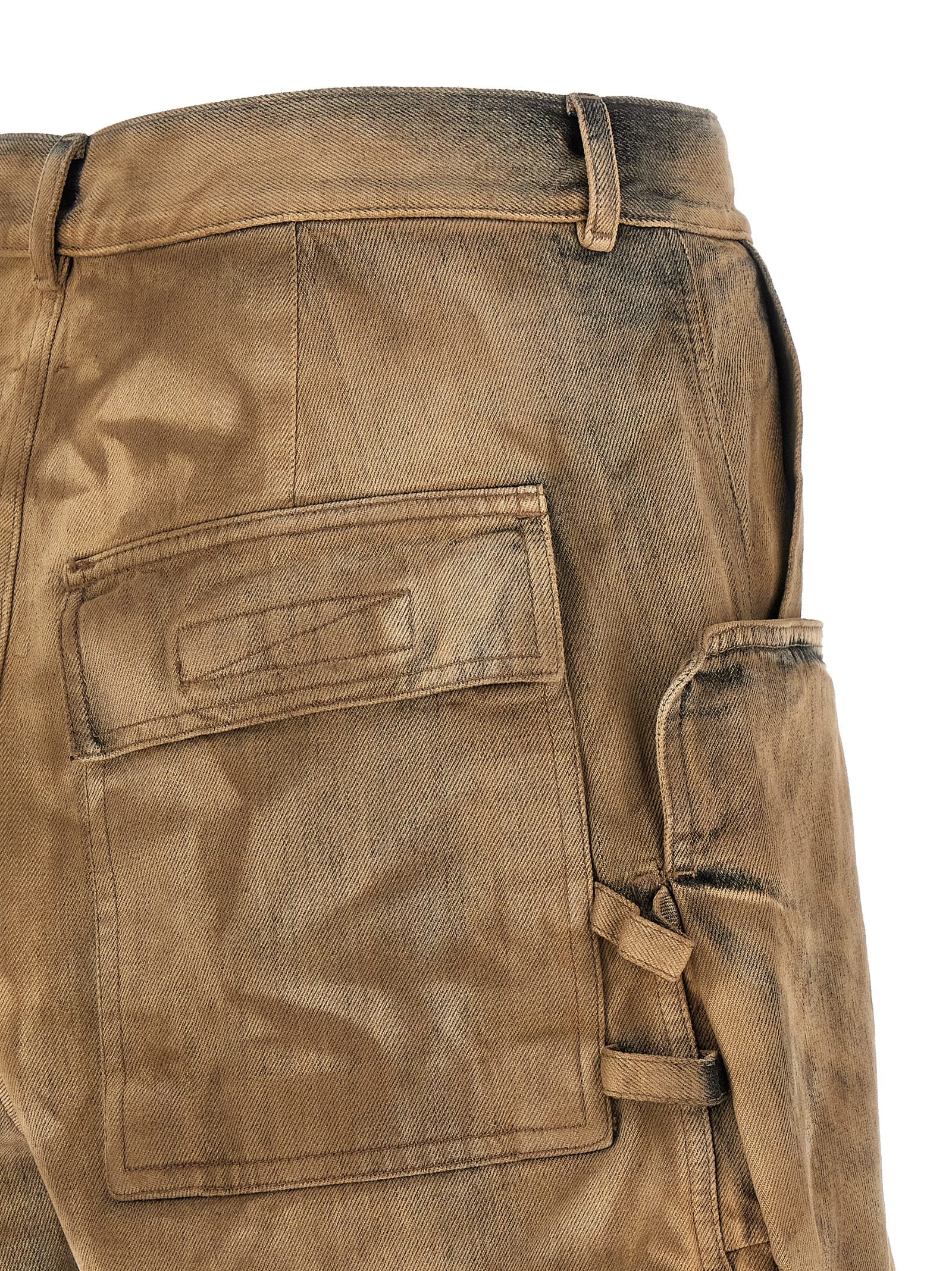 DRKSHDW Beige Cotton Bermuda Shorts