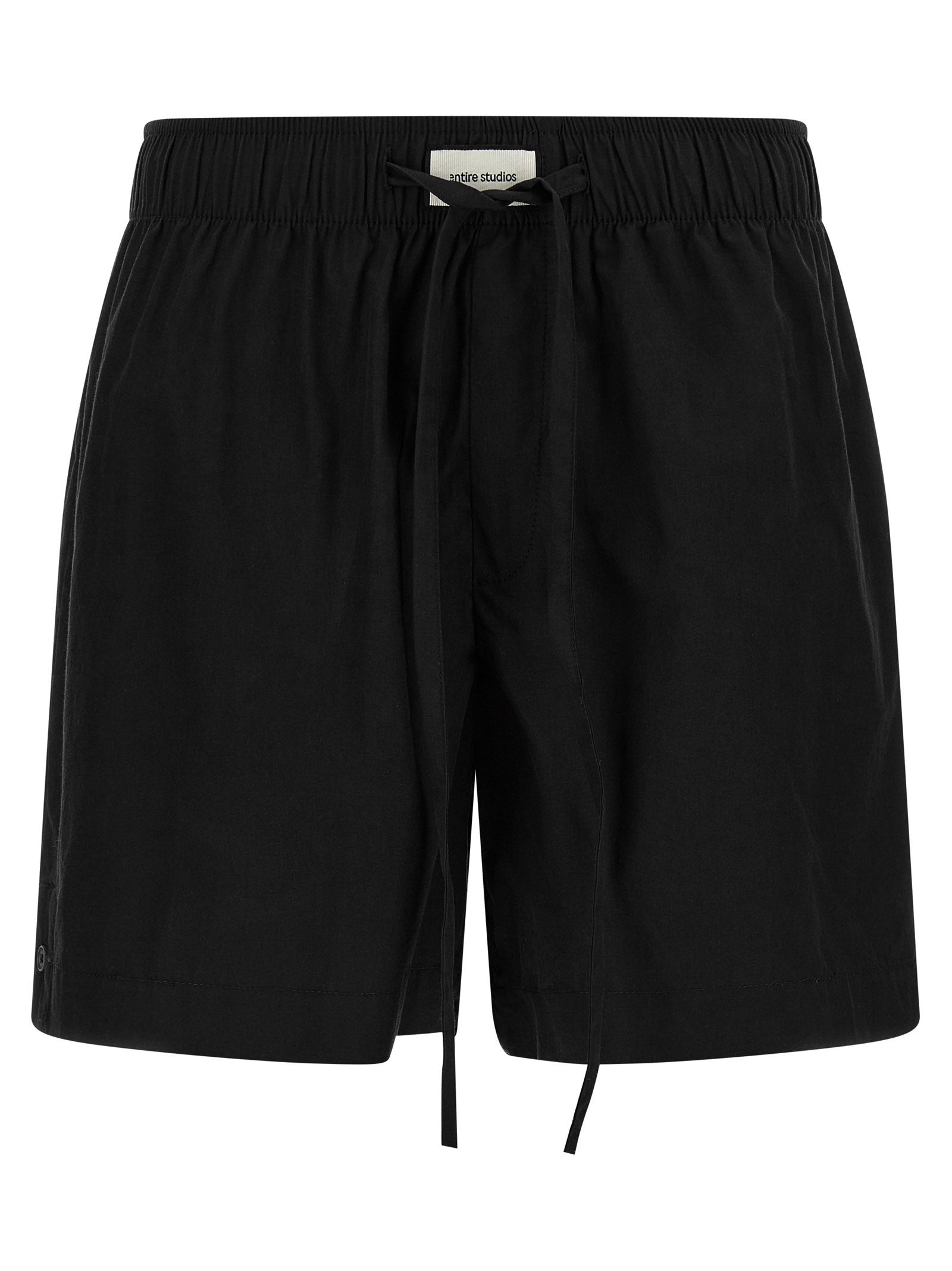 Entire Studios Black Cotton Bermuda Shorts