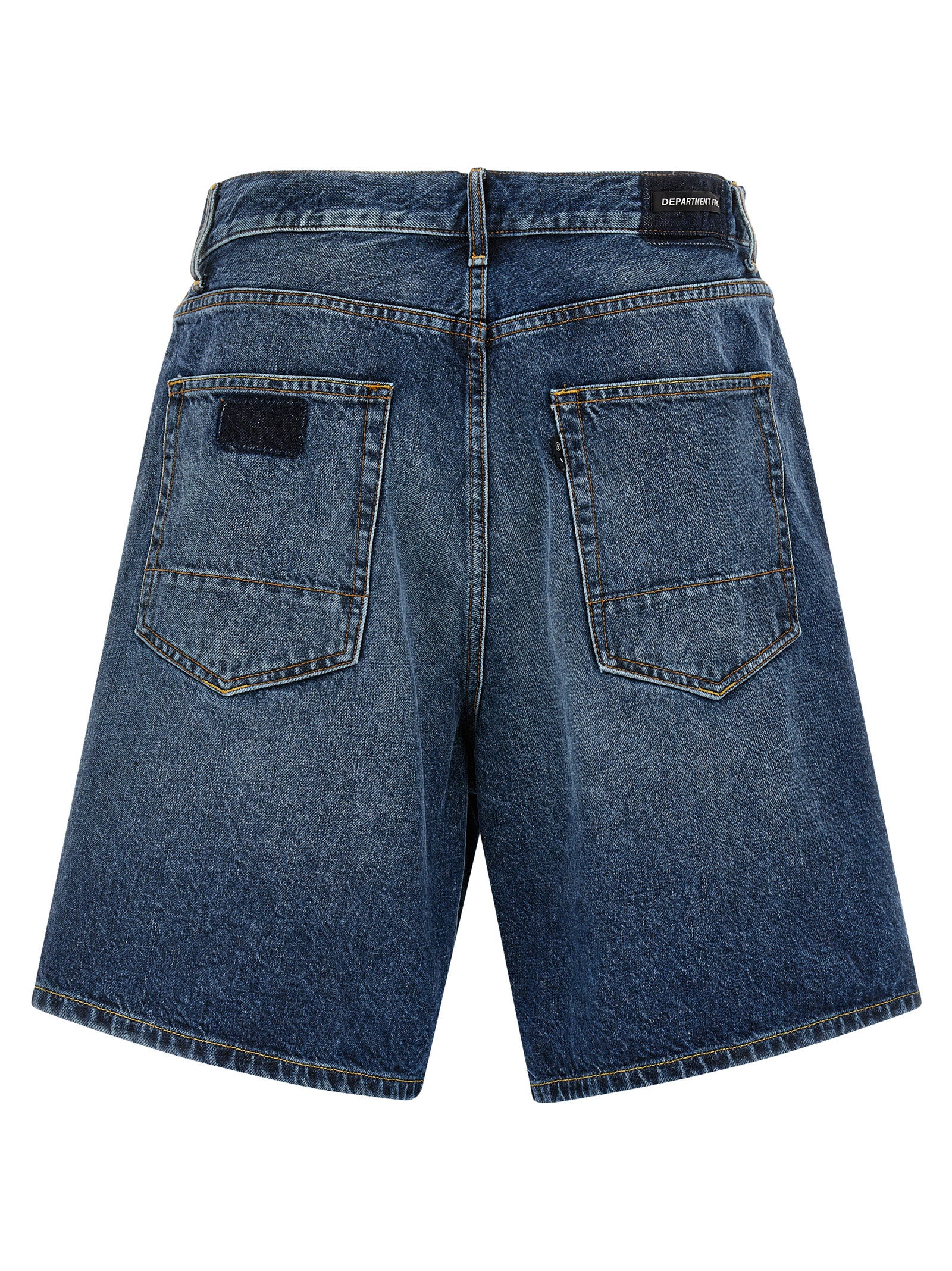Department 5 Blue Cotton Bermuda Shorts