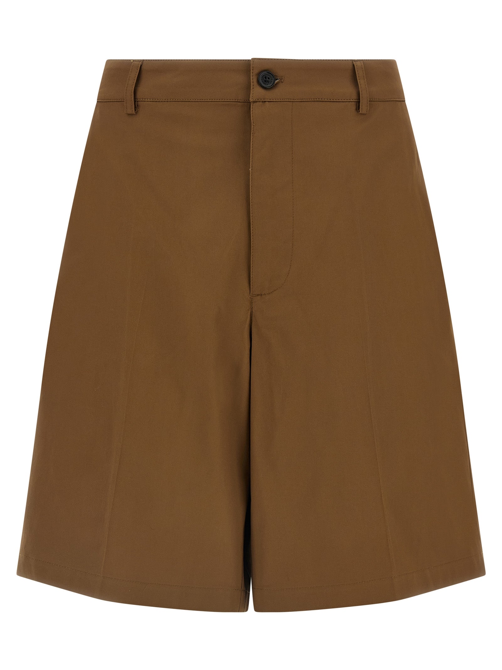Department 5 Brown Cotton Bermuda Shorts