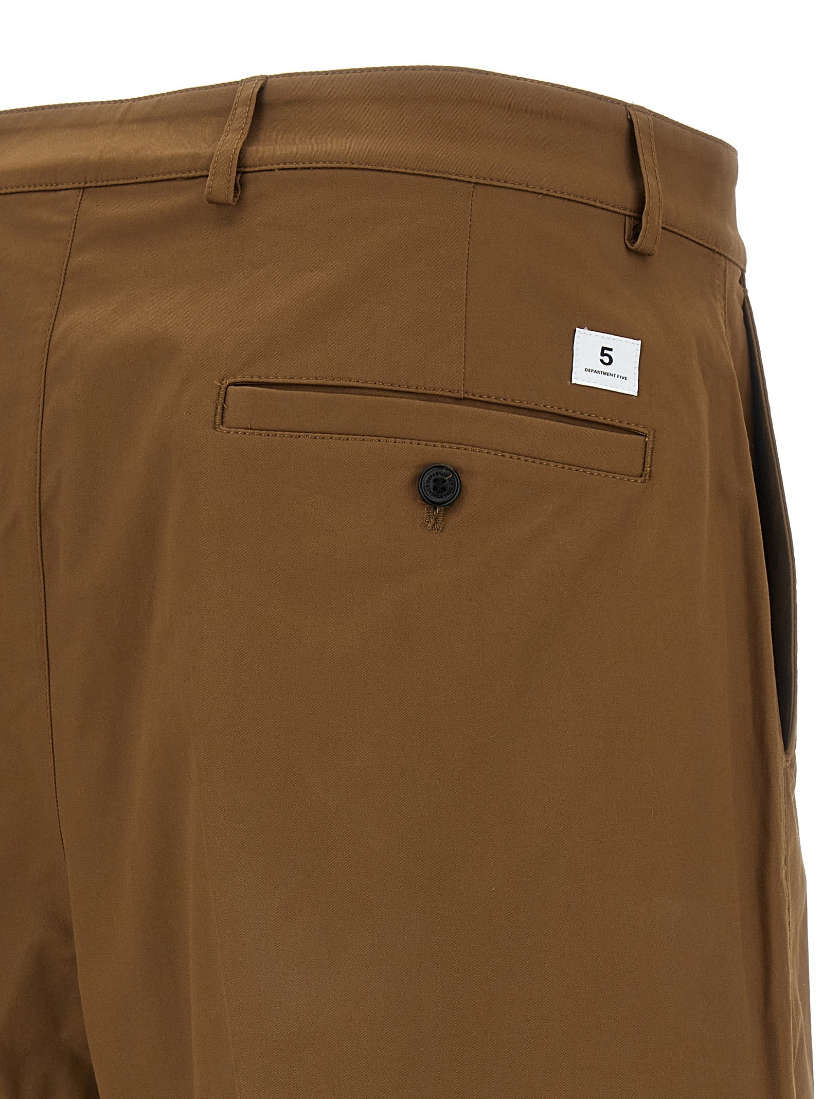 Department 5 Brown Cotton Bermuda Shorts